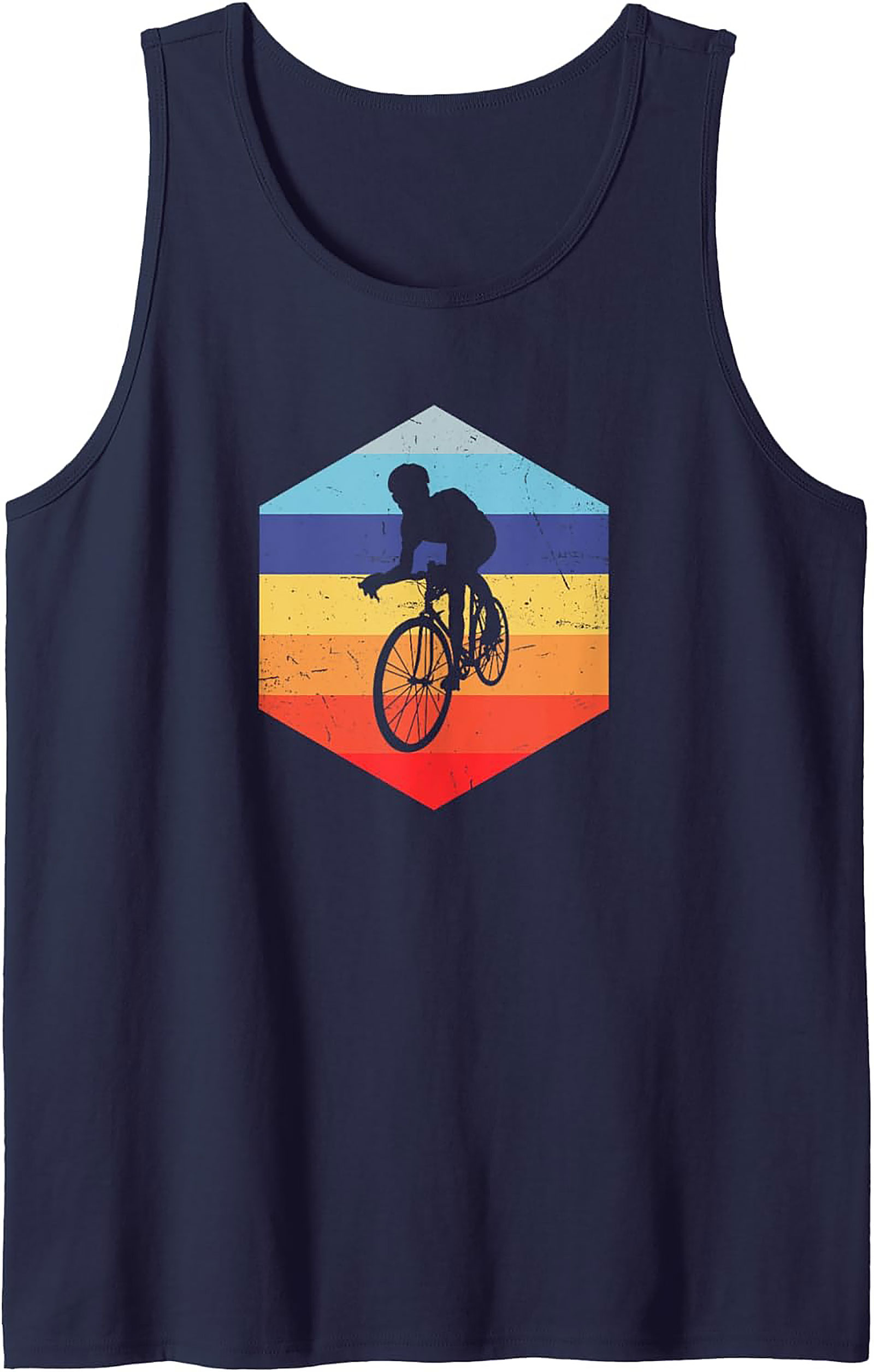 Vintage Cycling Tank Top | Retro Road Biker Sleeveless Shirt