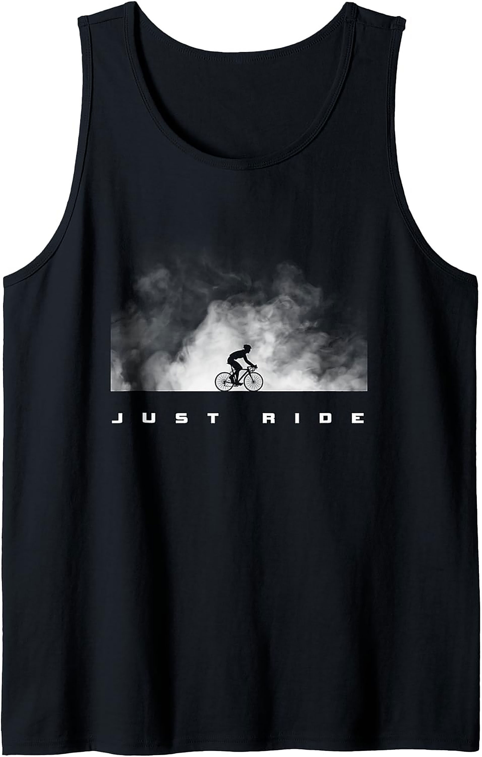 Just Ride Cycling Graphic Tank Top | Sleeveless Shirt