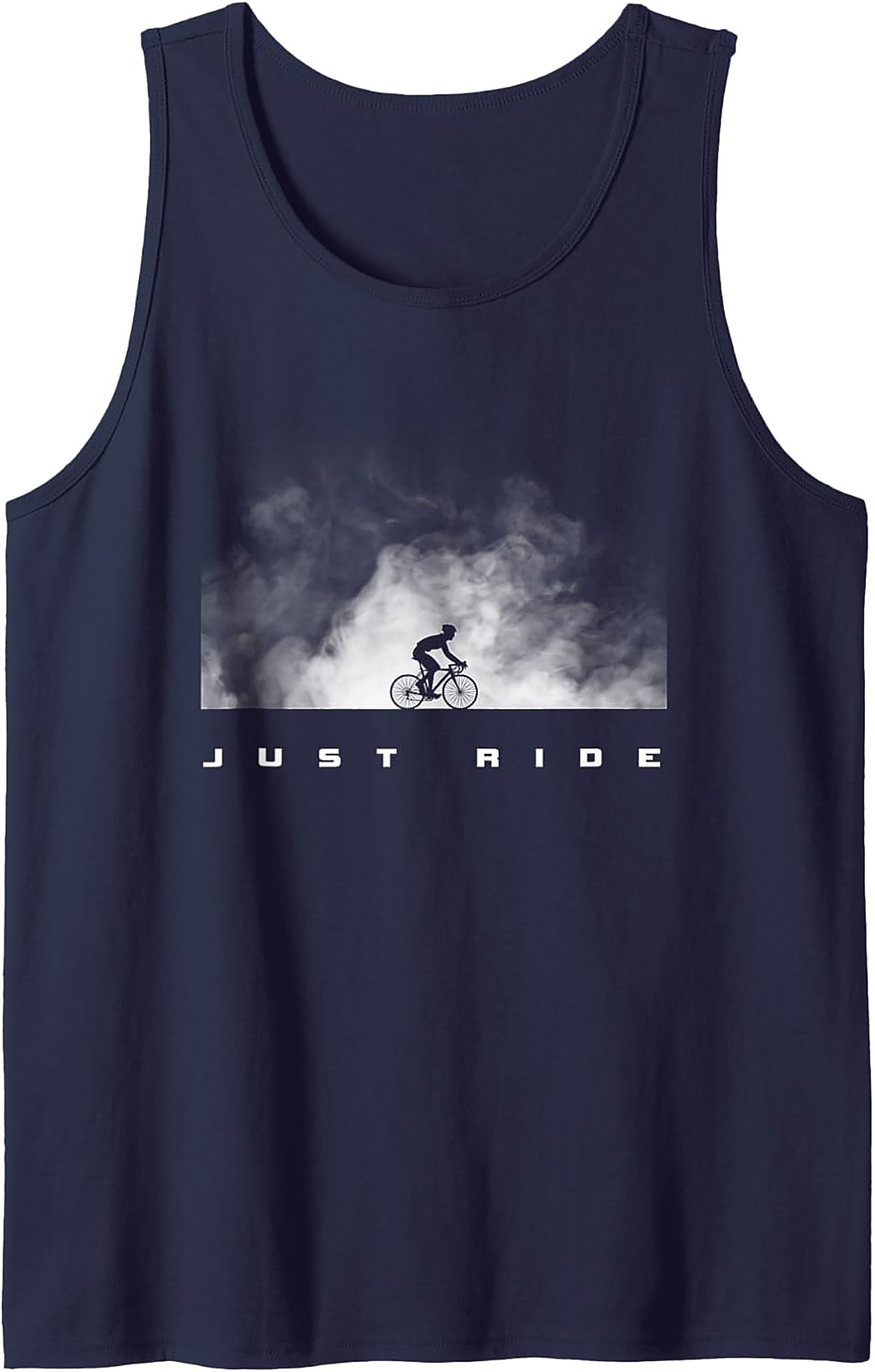 Just Ride Cycling Graphic Tank Top | Sleeveless Shirt