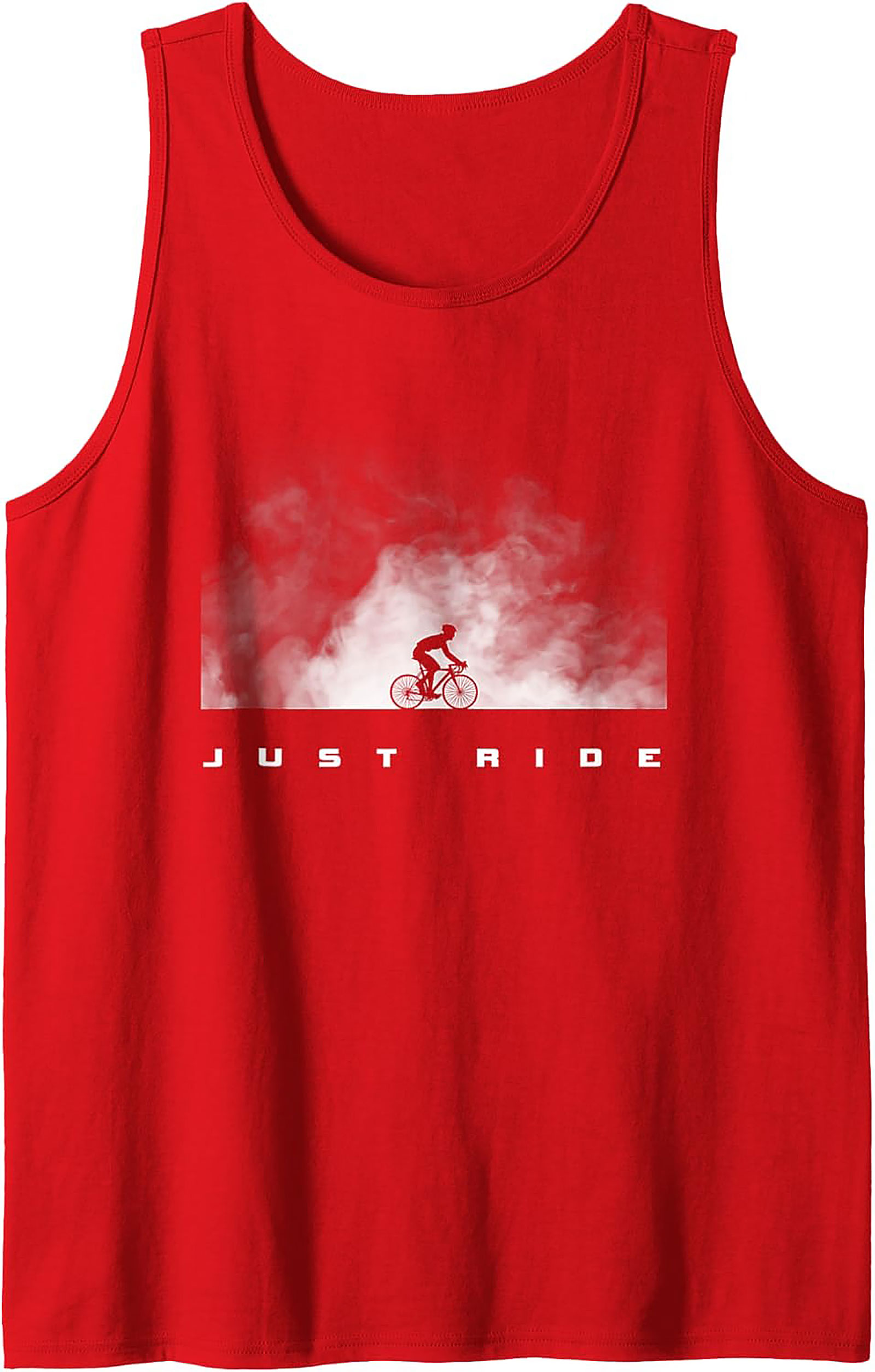 Just Ride Cycling Graphic Tank Top | Sleeveless Shirt