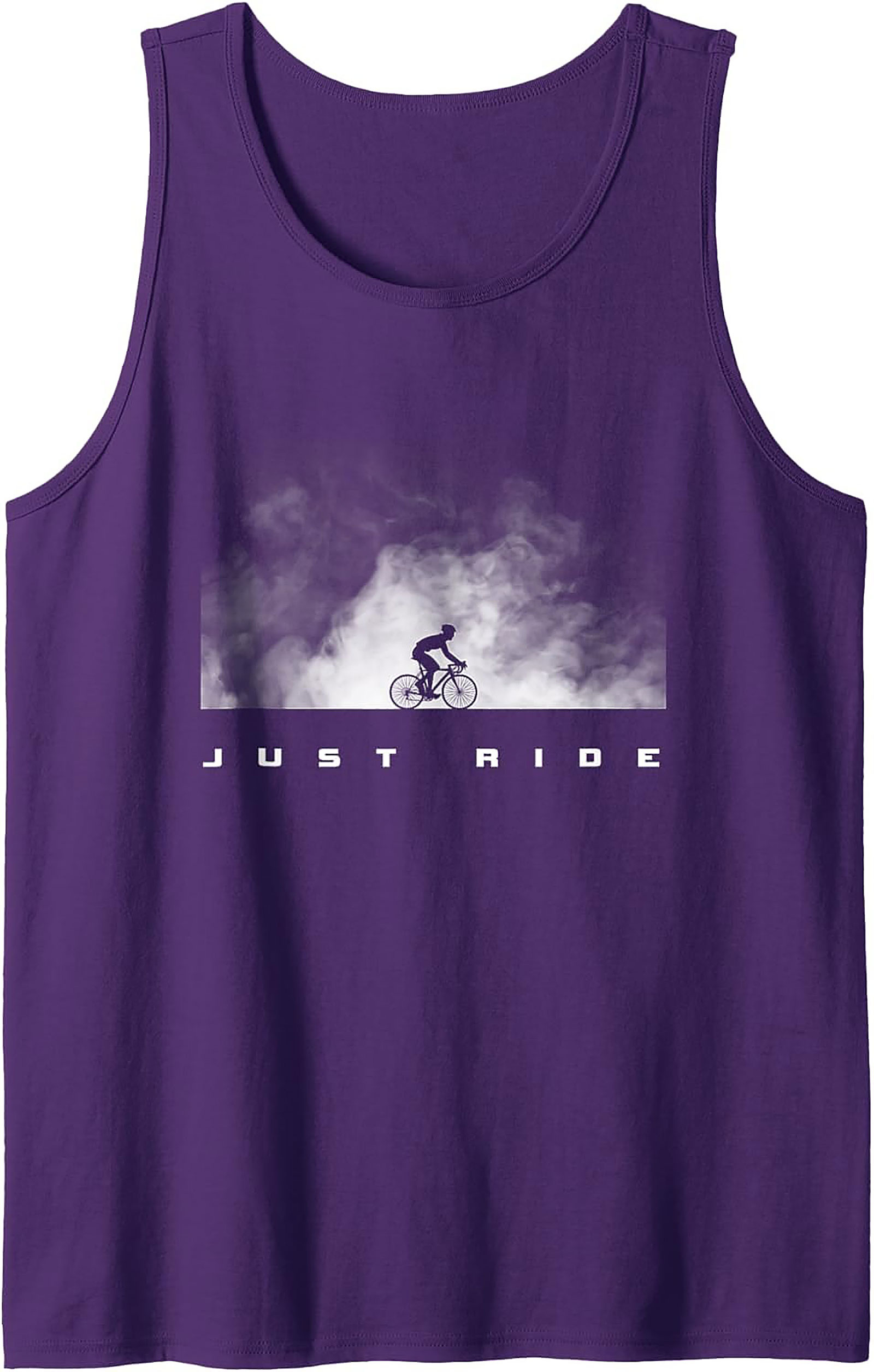 Just Ride Cycling Graphic Tank Top | Sleeveless Shirt