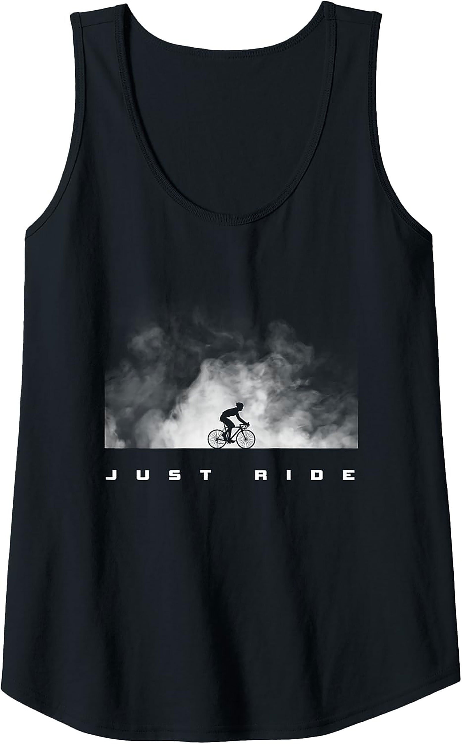 Just Ride Cycling Graphic Tank Top | Sleeveless Shirt