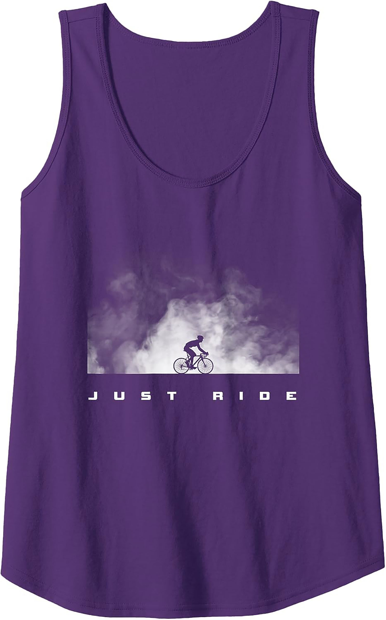 Just Ride Cycling Graphic Tank Top | Sleeveless Shirt