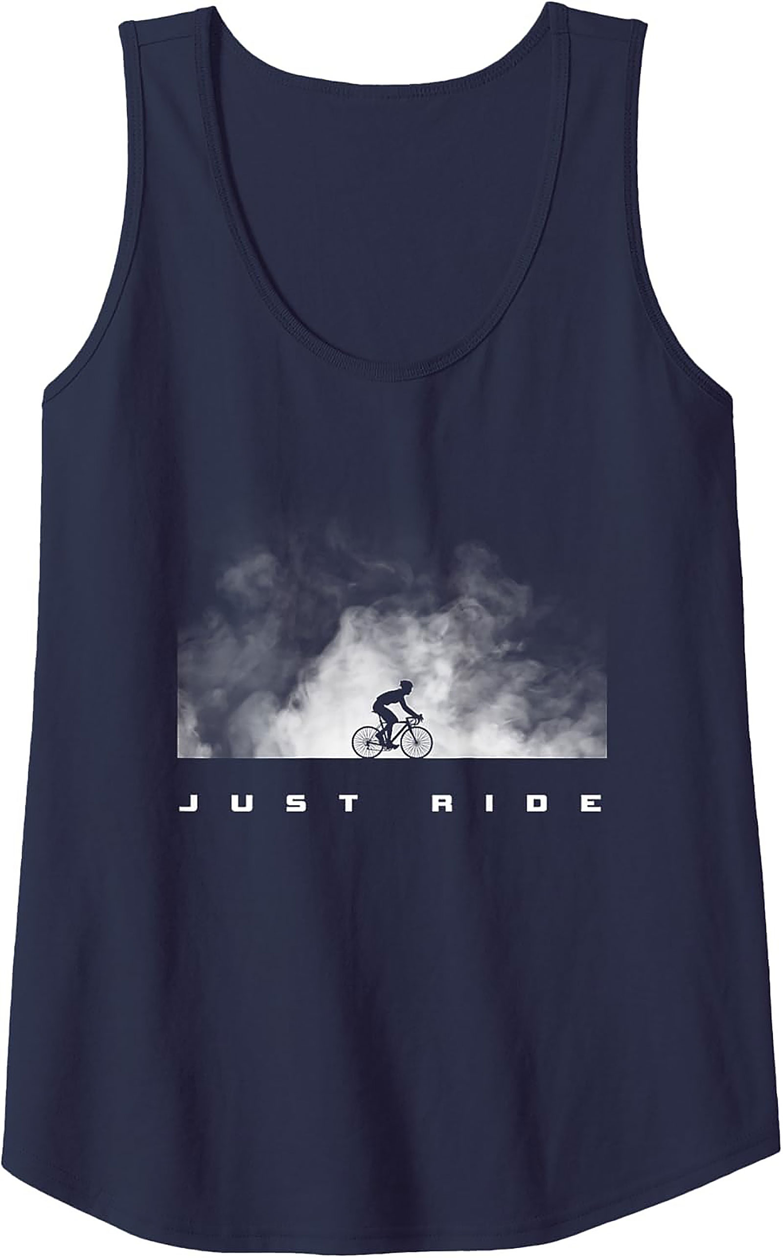 Just Ride Cycling Graphic Tank Top | Sleeveless Shirt