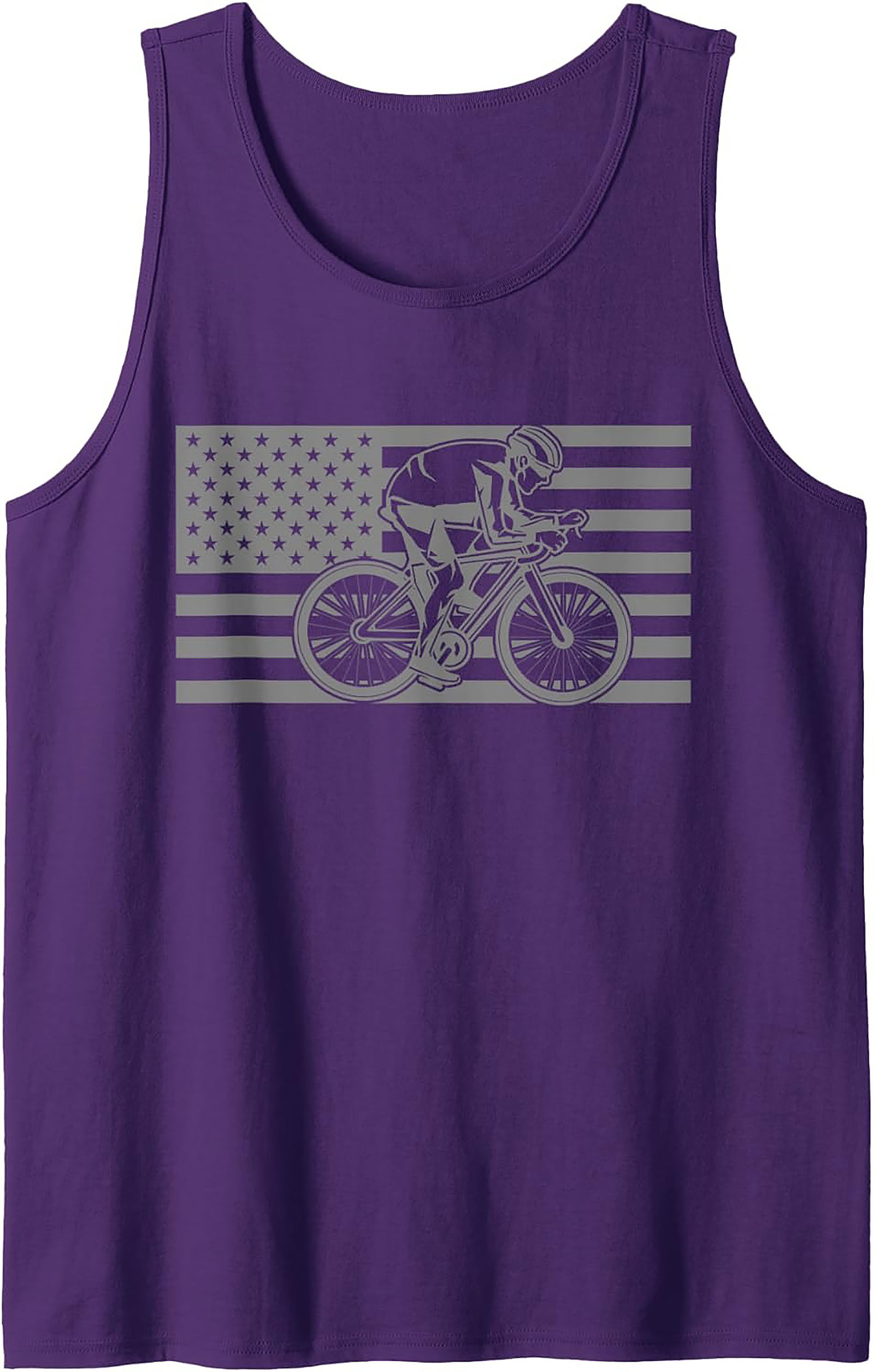 Patriotic Cycling Graphic Tank Top | Unisex Sleeveless Shirt