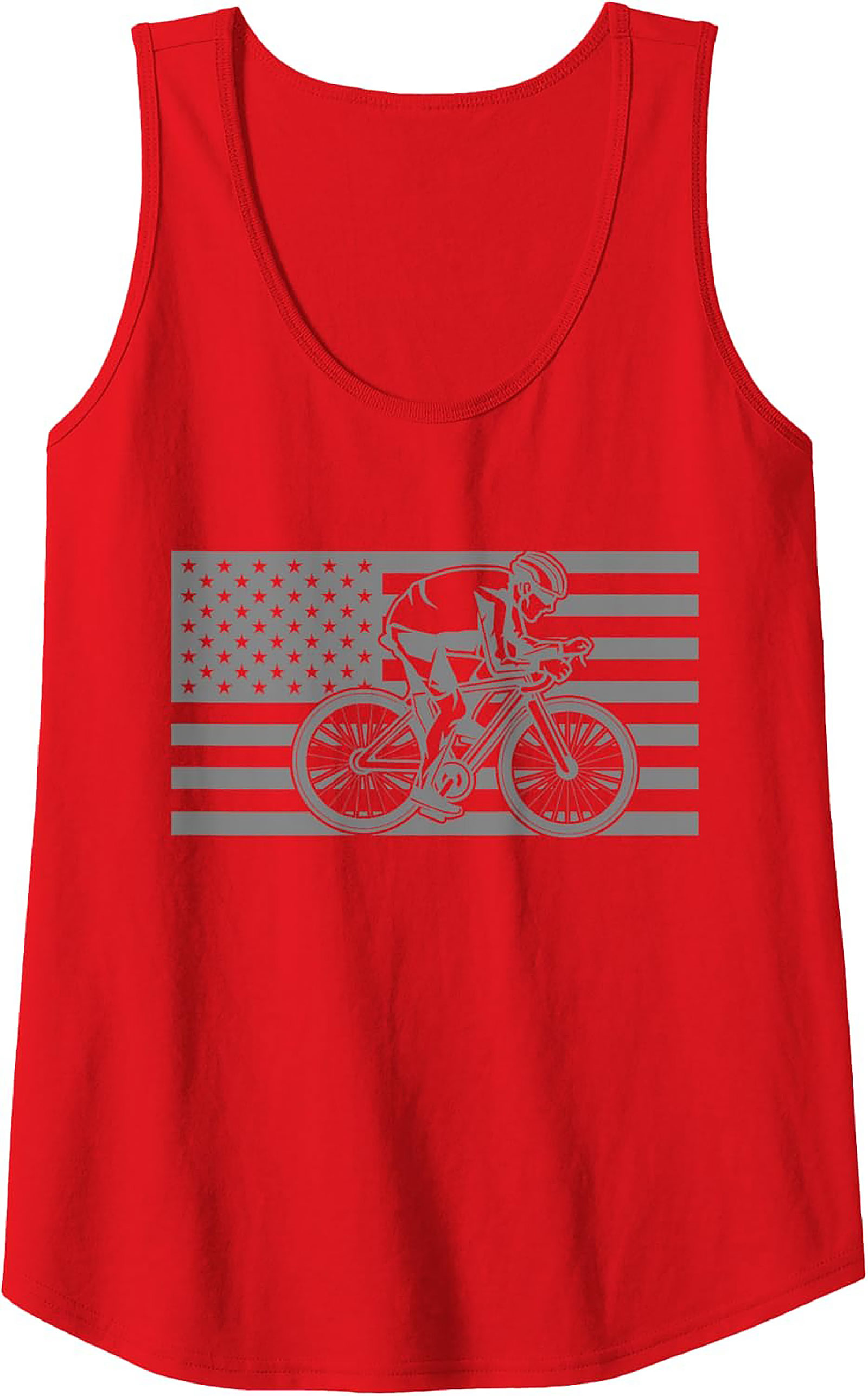 Patriotic Cycling Graphic Tank Top | Unisex Sleeveless Shirt