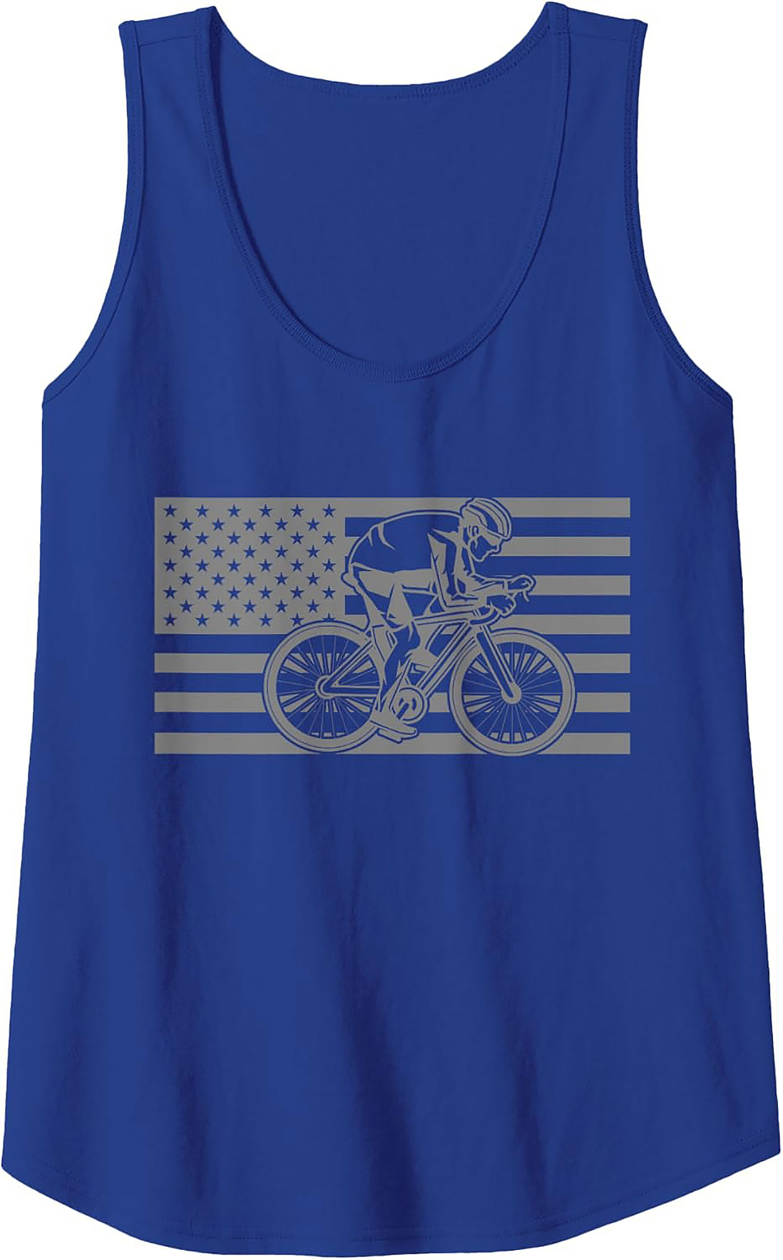 Patriotic Cycling Graphic Tank Top | Unisex Sleeveless Shirt