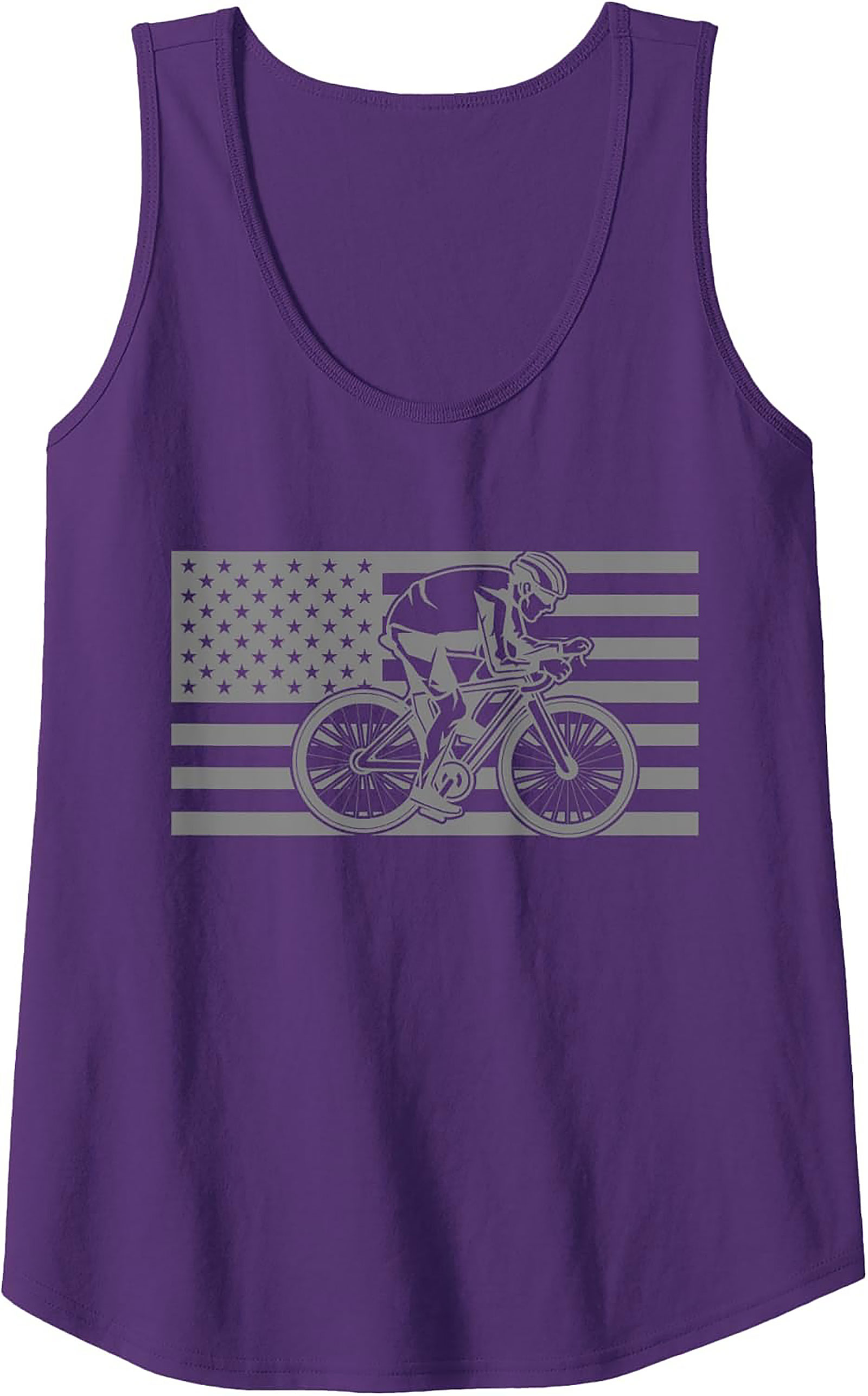 Patriotic Cycling Graphic Tank Top | Unisex Sleeveless Shirt