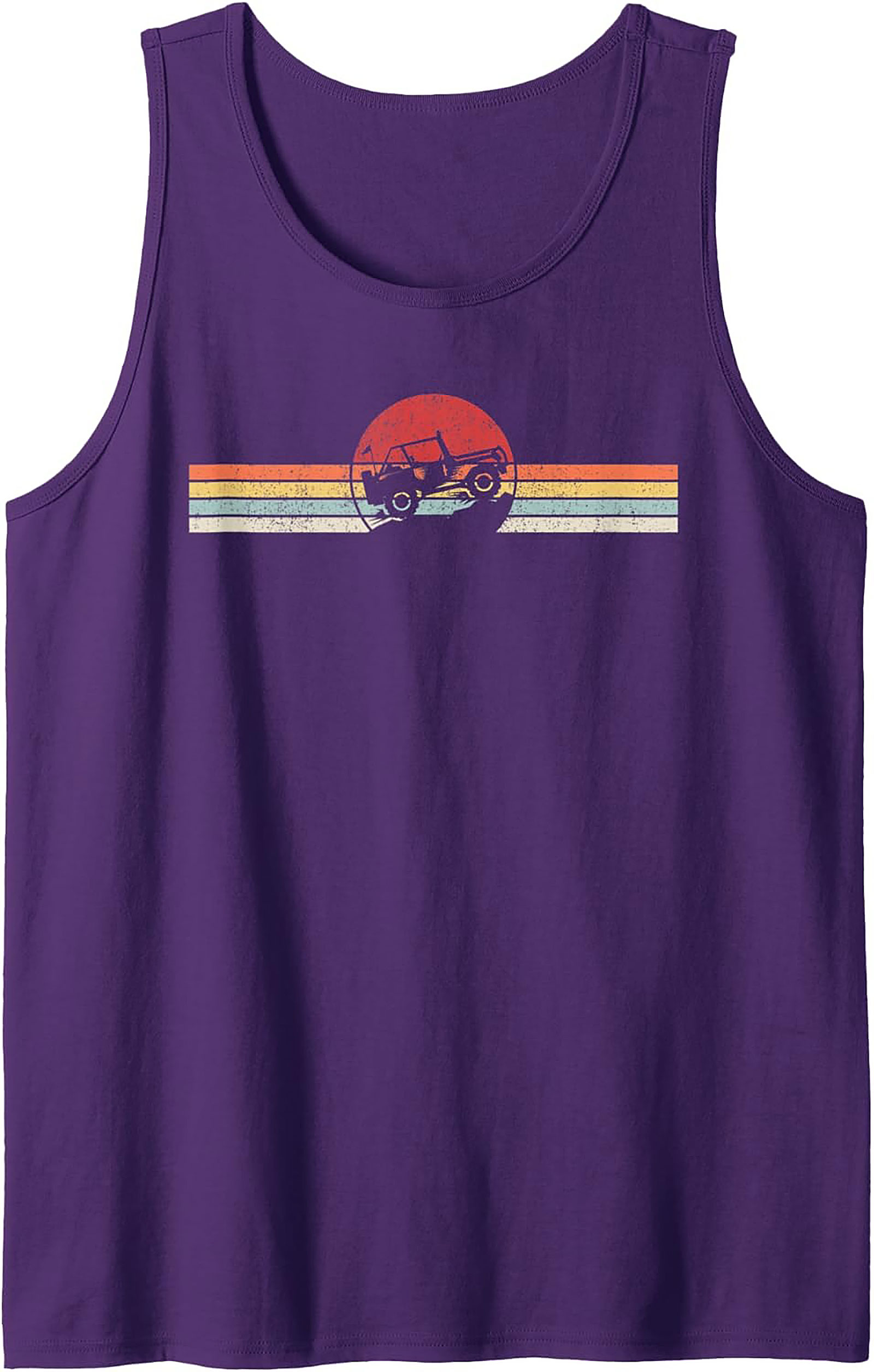 Off-Road Graphic Tank Top Vintage 4x4 Sleeveless Shirt