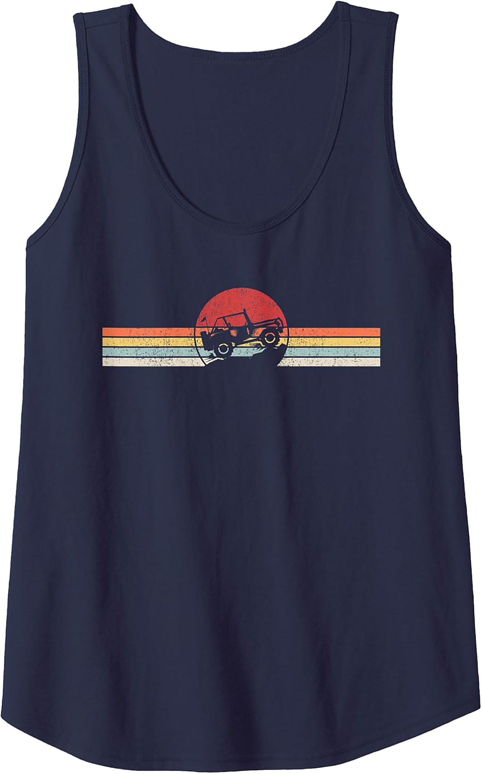Off-Road Graphic Tank Top Vintage 4x4 Sleeveless Shirt