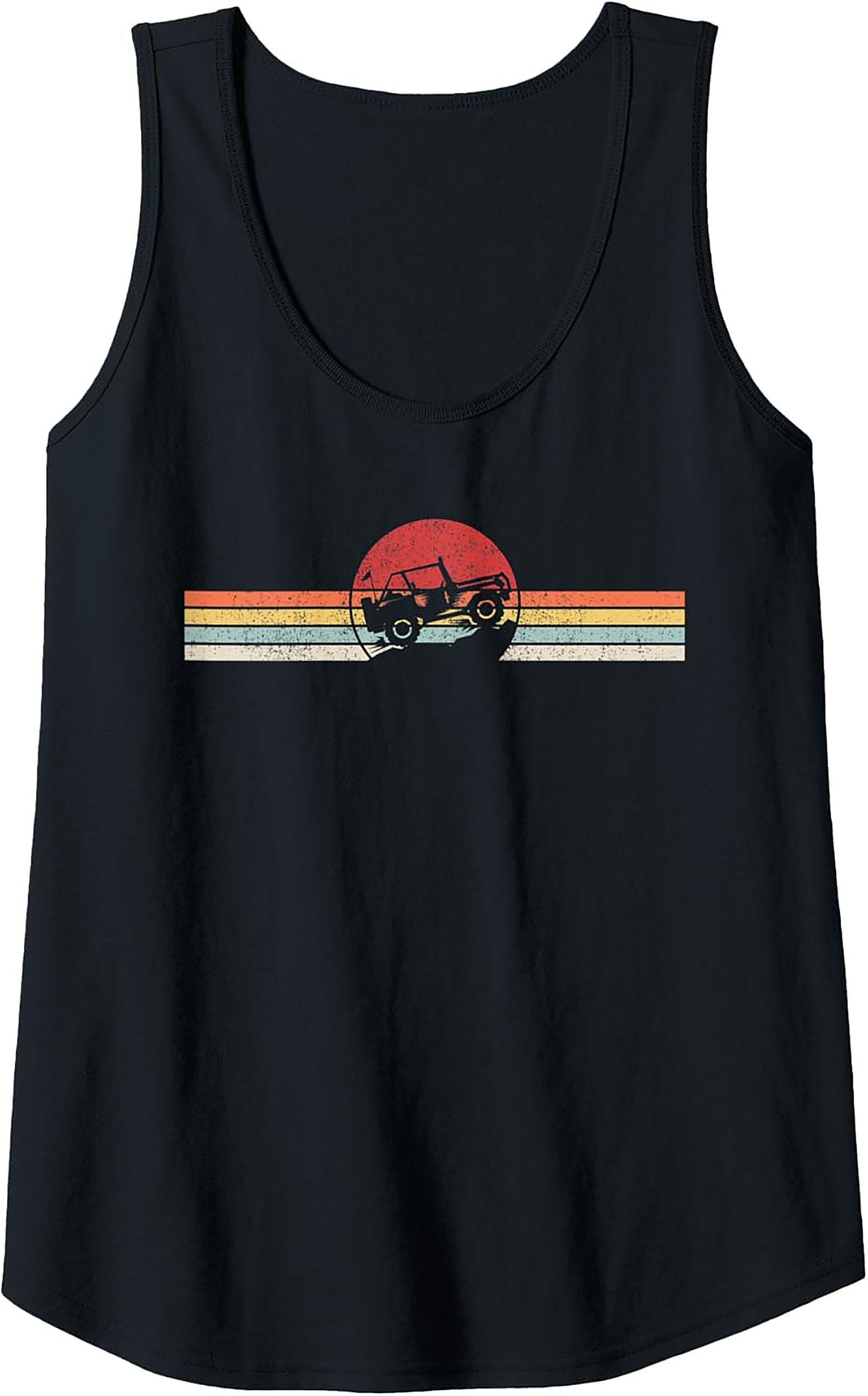 Off-Road Graphic Tank Top Vintage 4x4 Sleeveless Shirt
