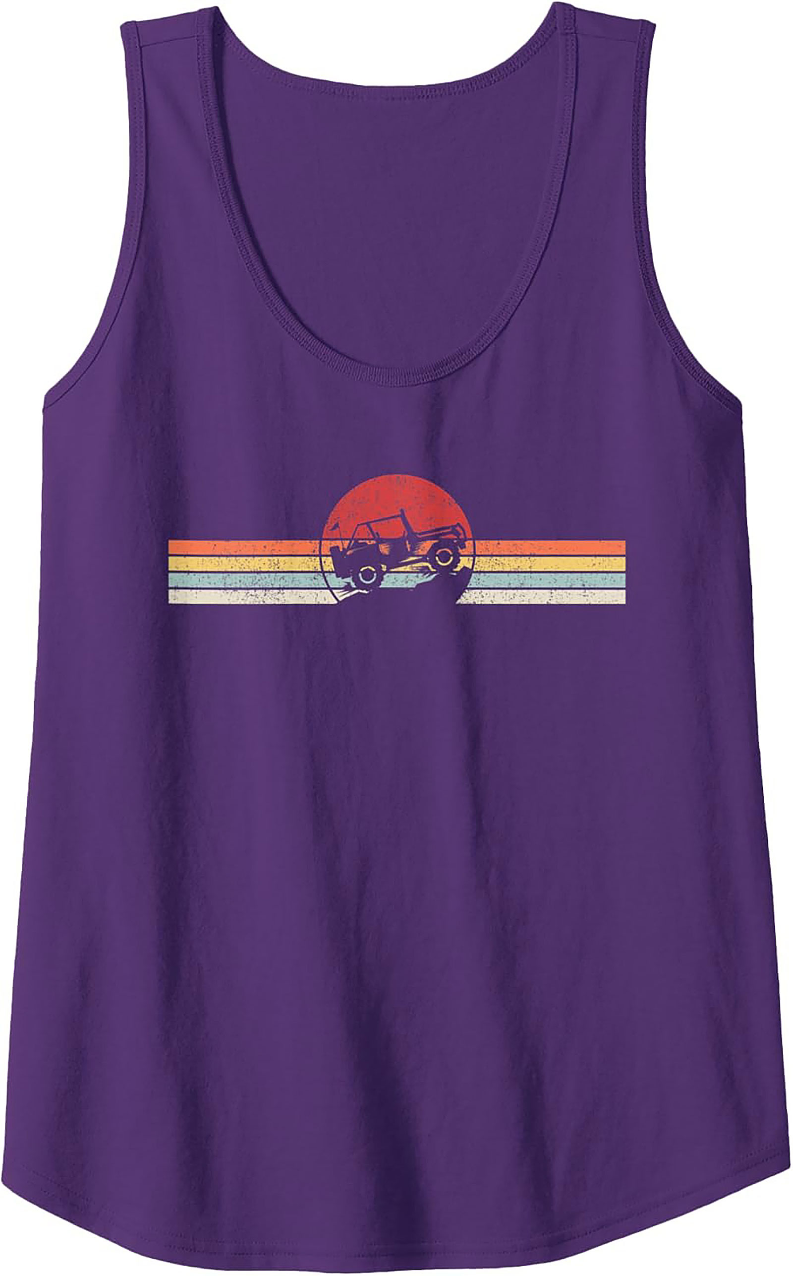 Off-Road Graphic Tank Top Vintage 4x4 Sleeveless Shirt