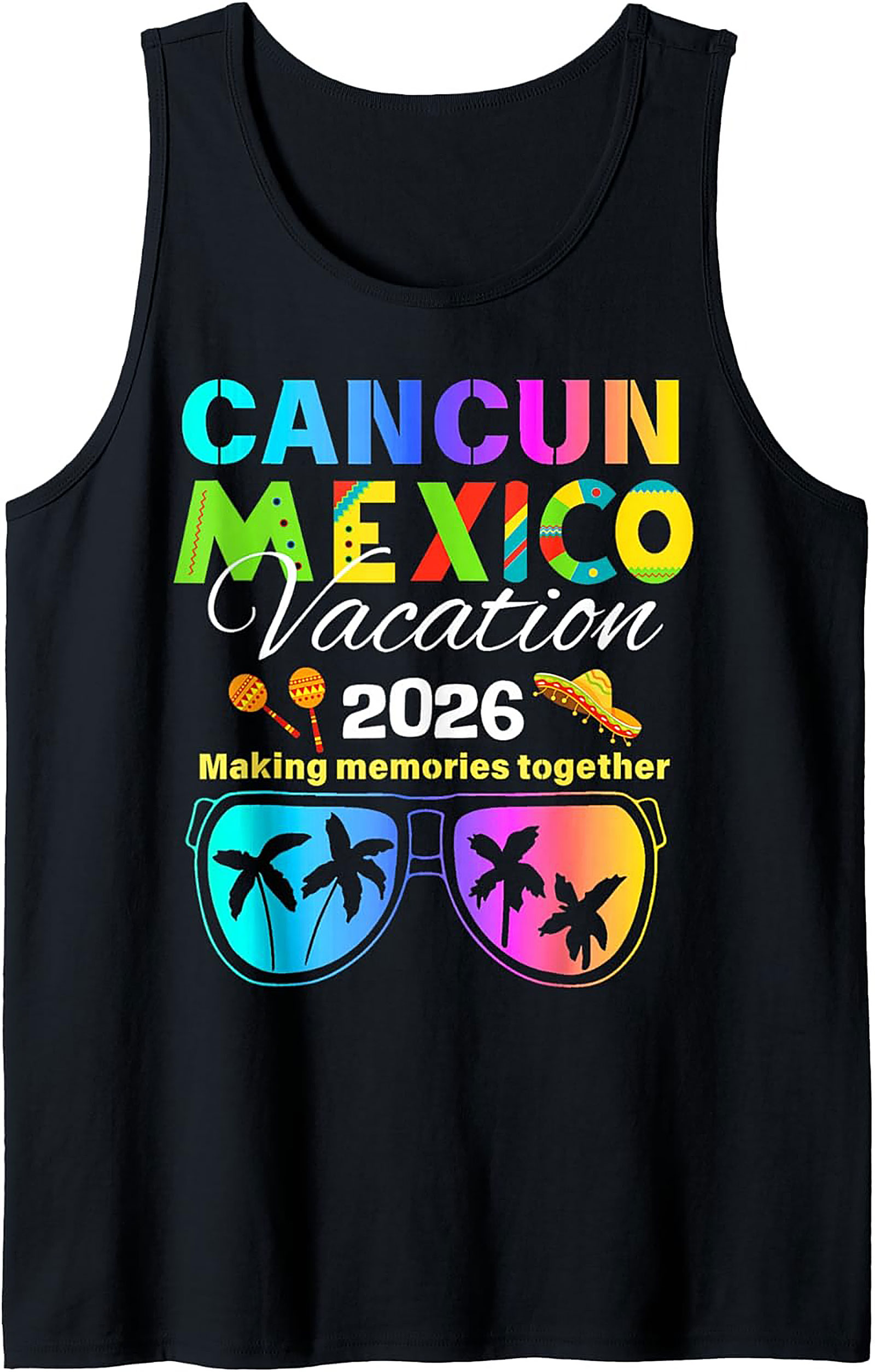 Cancun Mexico Vacation 2026 Tank Top Group Trip Shirt