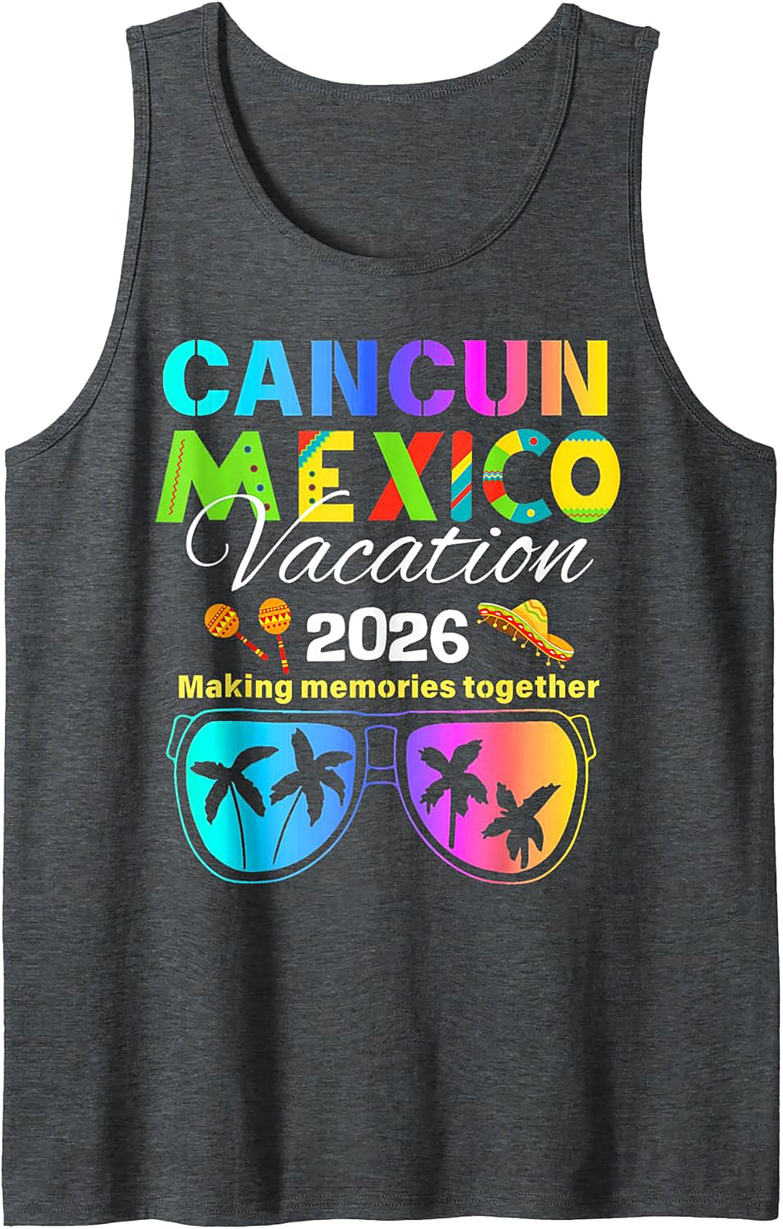 Cancun Mexico Vacation 2026 Tank Top Group Trip Shirt