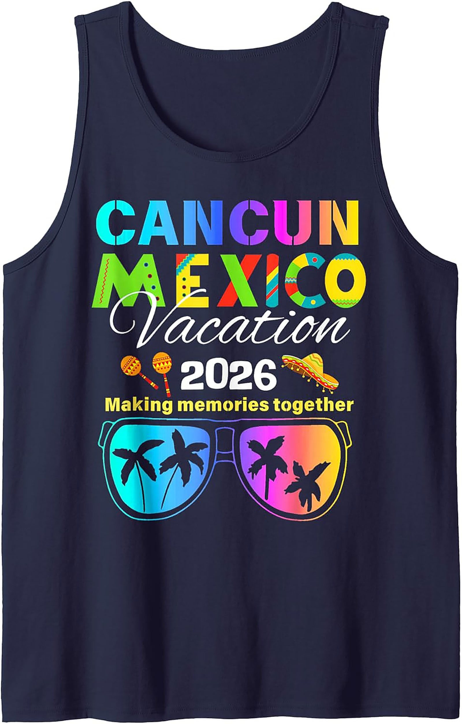 Cancun Mexico Vacation 2026 Tank Top Group Trip Shirt