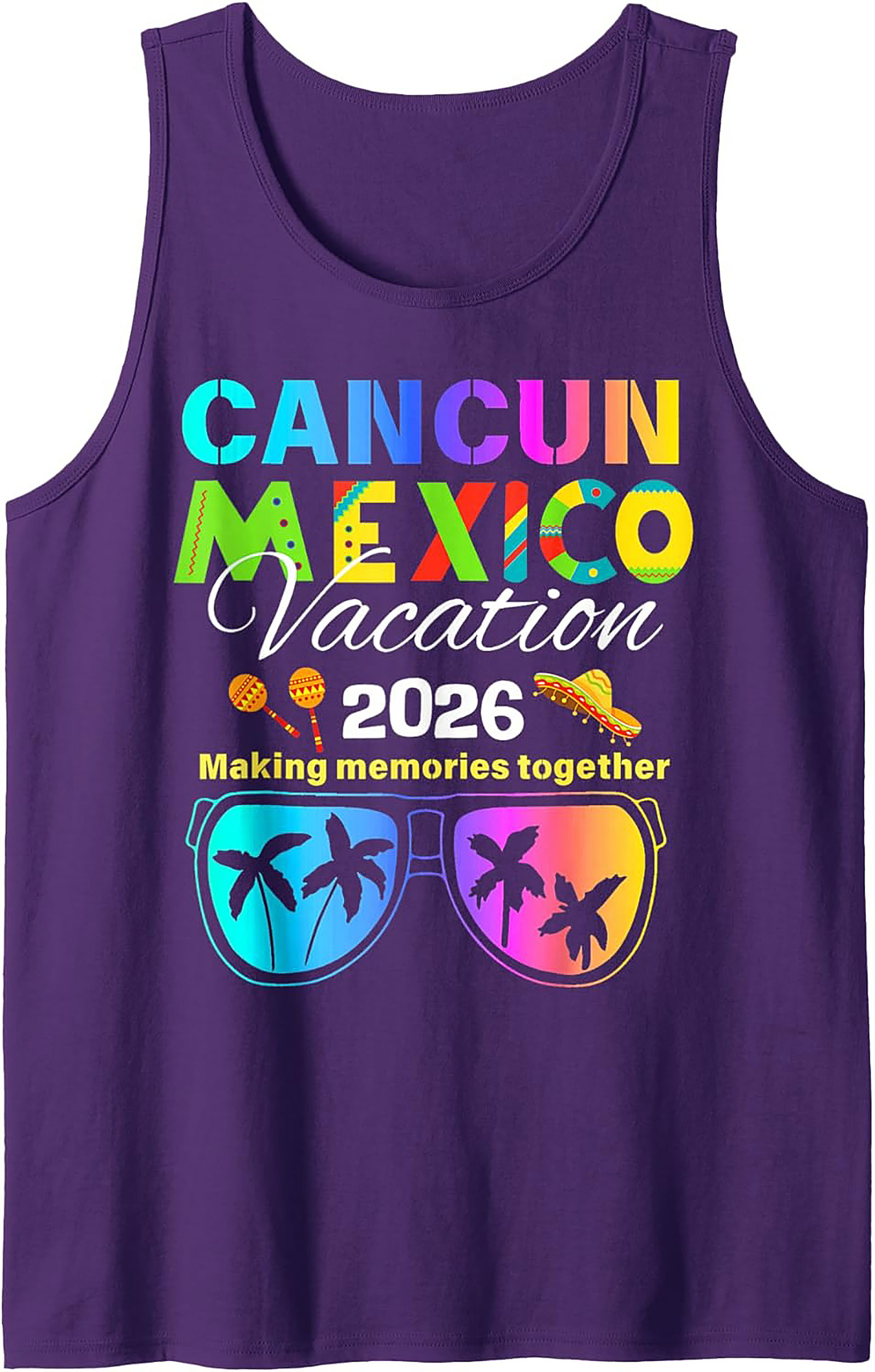 Cancun Mexico Vacation 2026 Tank Top Group Trip Shirt