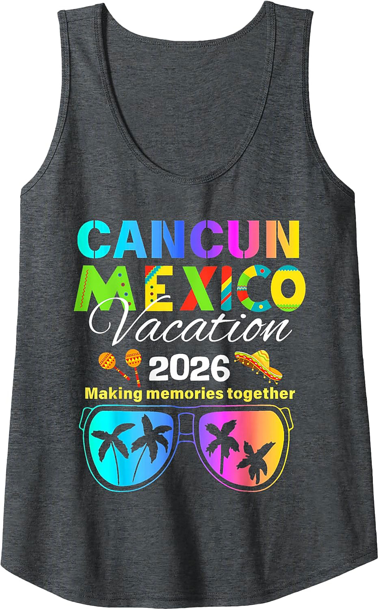 Cancun Mexico Vacation 2026 Tank Top Group Trip Shirt