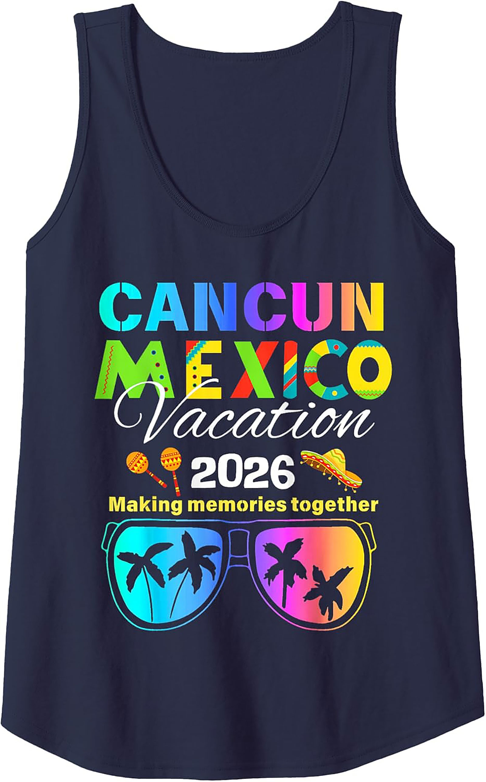 Cancun Mexico Vacation 2026 Tank Top Group Trip Shirt