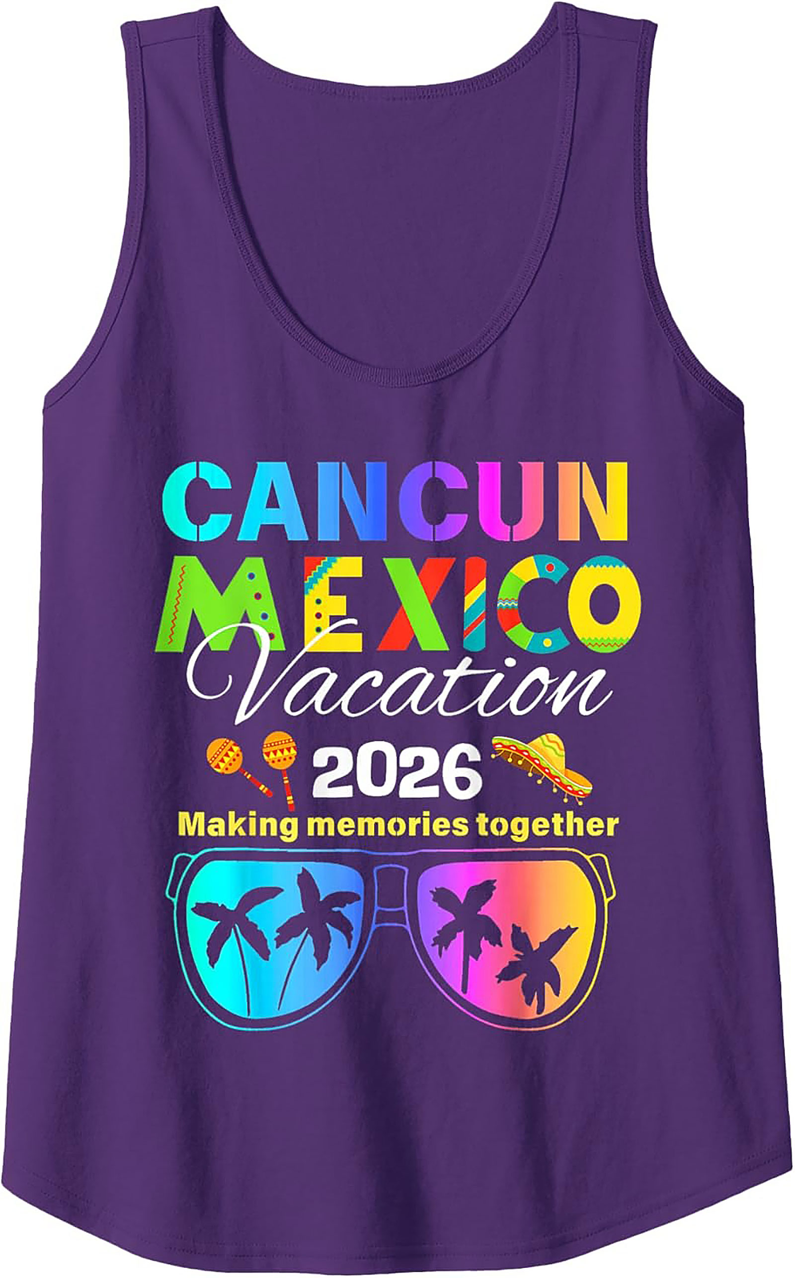 Cancun Mexico Vacation 2026 Tank Top Group Trip Shirt