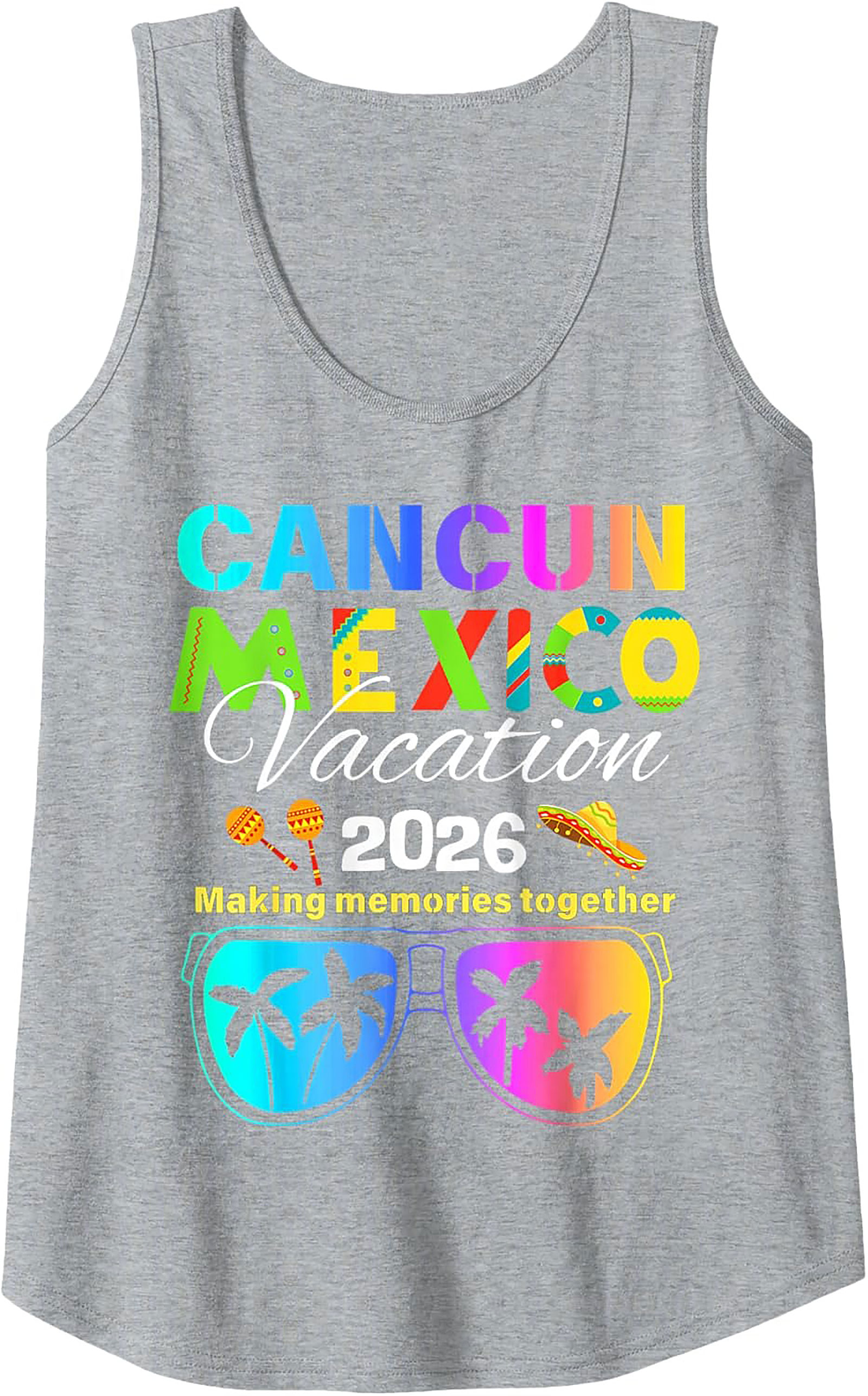 Cancun Mexico Vacation 2026 Tank Top Group Trip Shirt