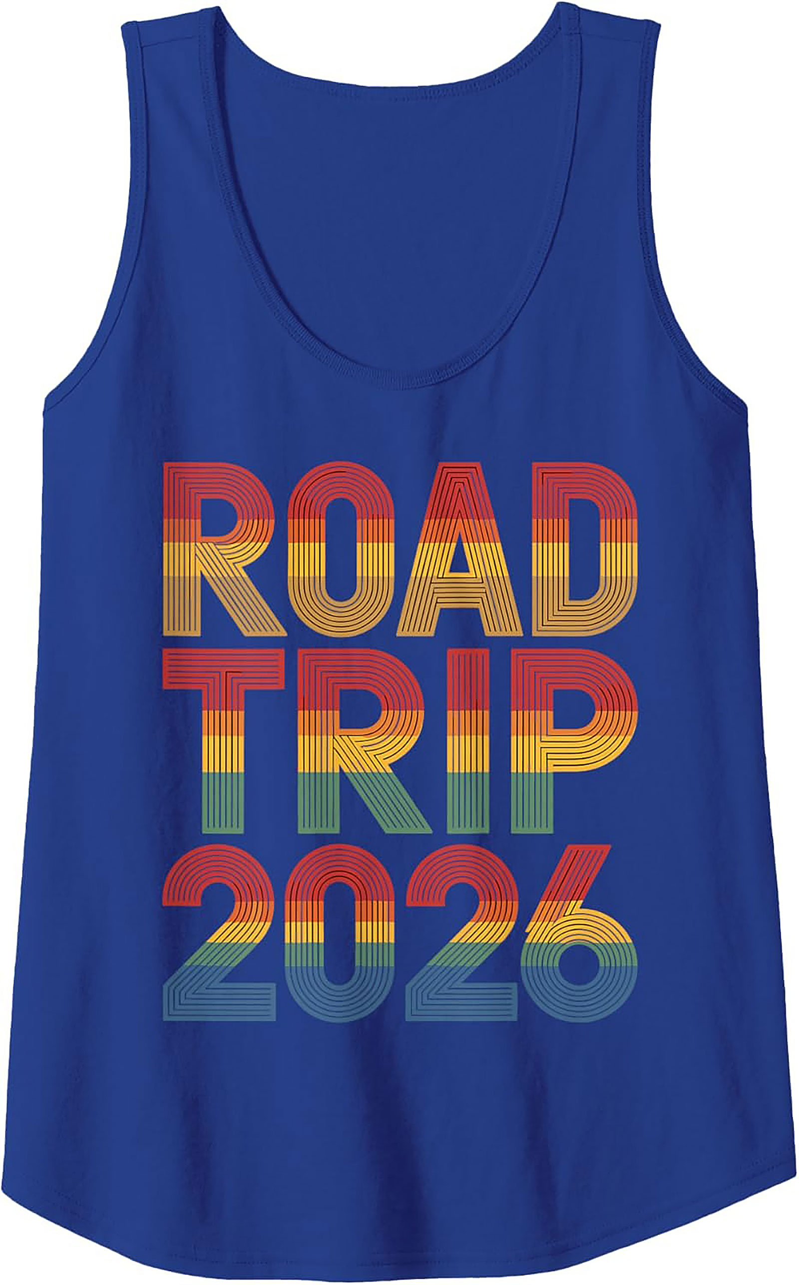 Road Trip 2026 Graphic Tank Top Vintage Sleeveless Shirt