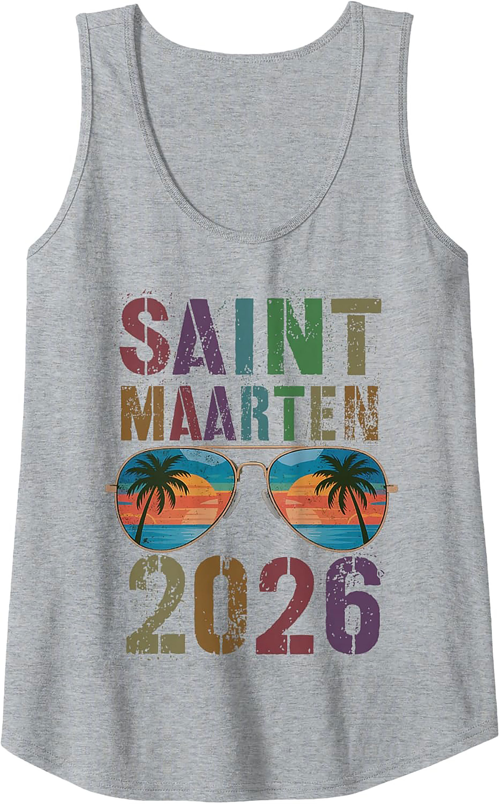 Saint Maarten 2026 Graphic Tank Top Tropical Summer Wear