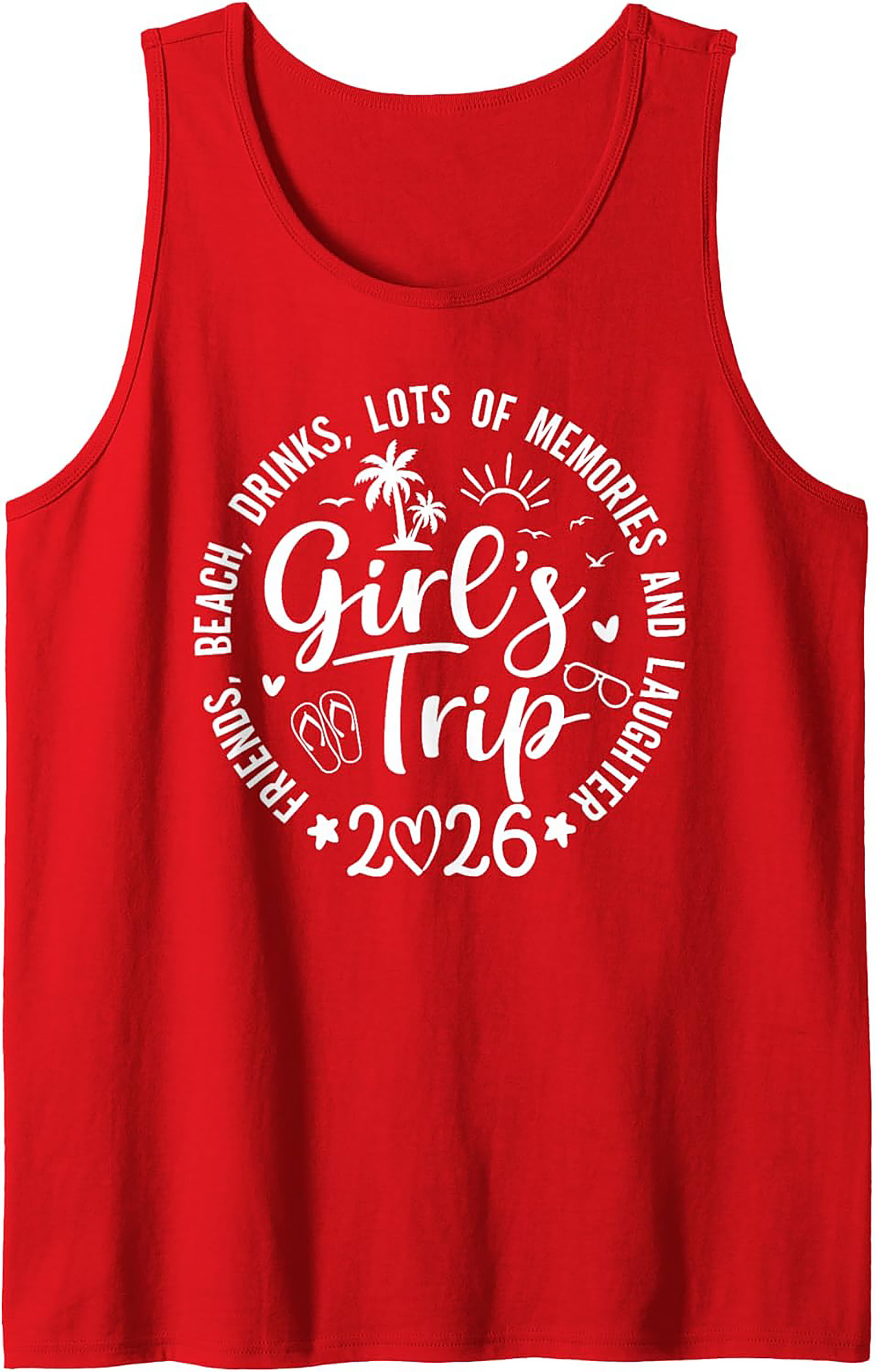 Girl's Trip 2026 Tank Top Vacation Sleeveless Shirt