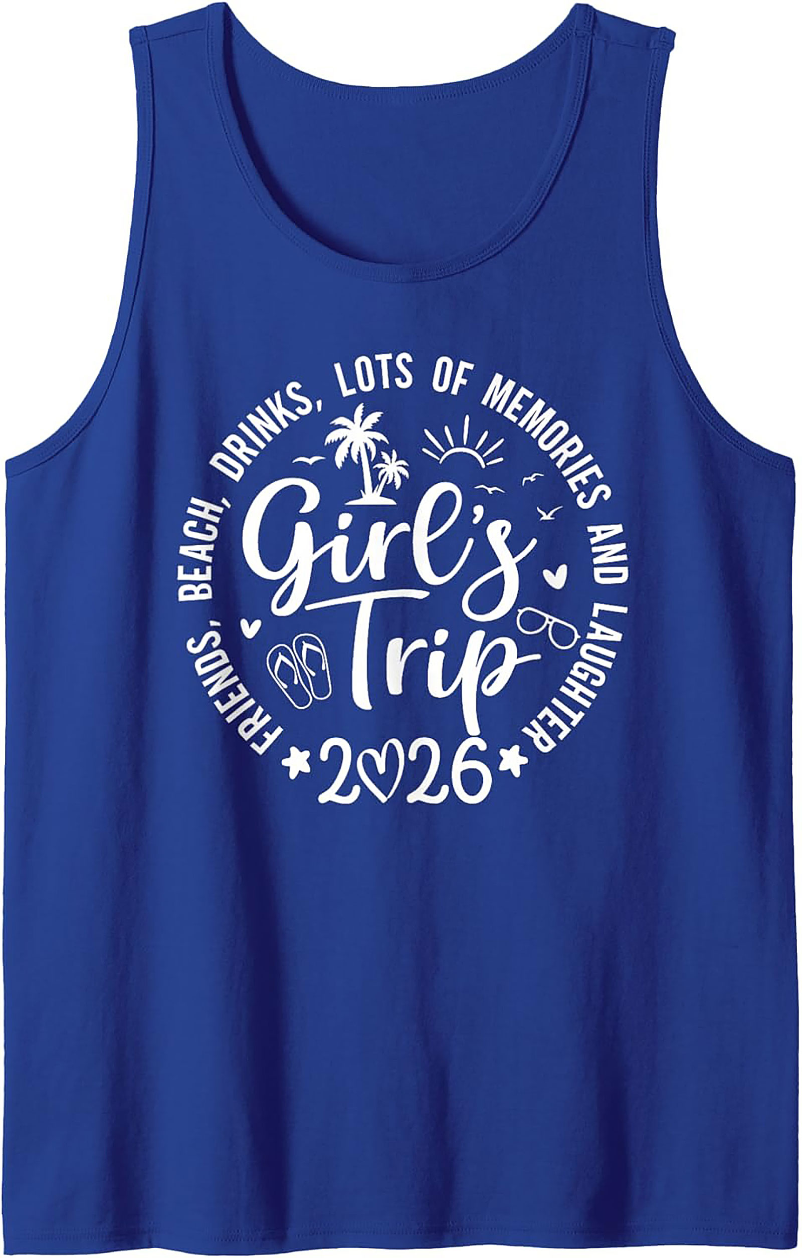 Girl's Trip 2026 Tank Top Vacation Sleeveless Shirt