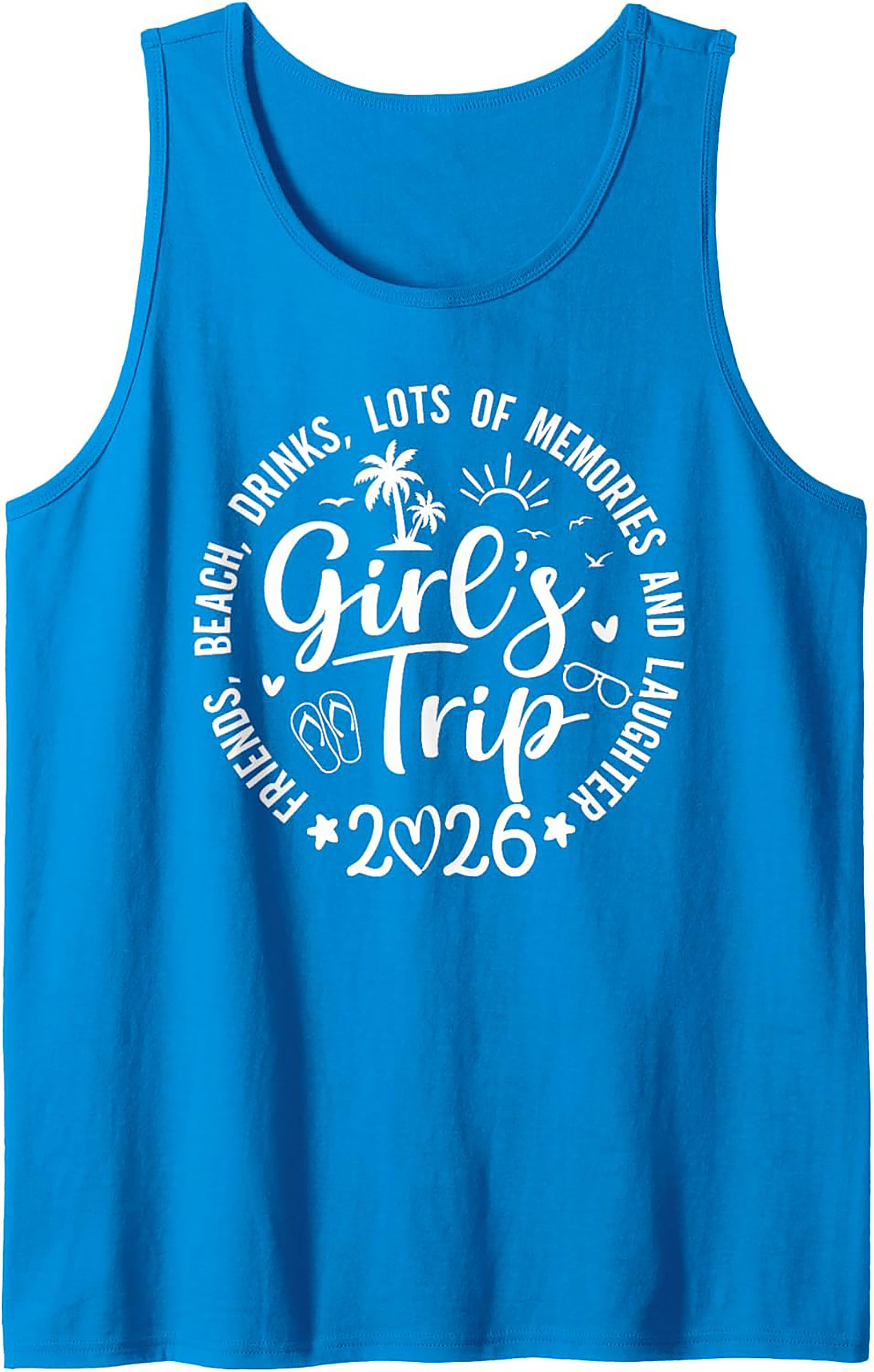 Girl's Trip 2026 Tank Top Vacation Sleeveless Shirt