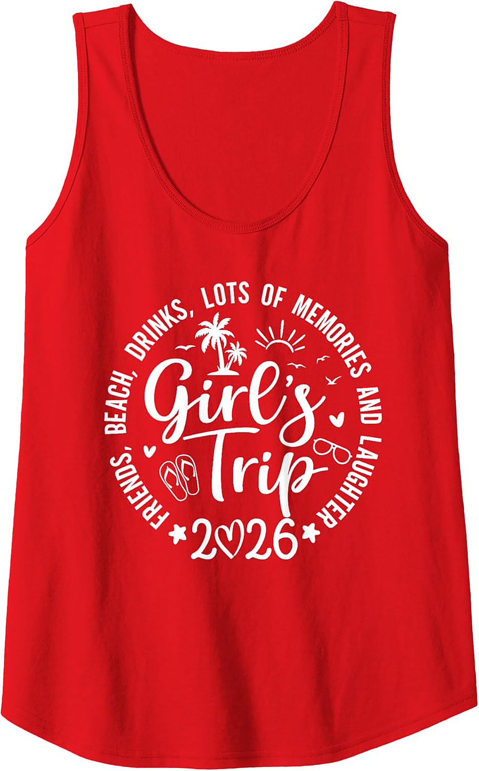 Girl's Trip 2026 Tank Top Vacation Sleeveless Shirt
