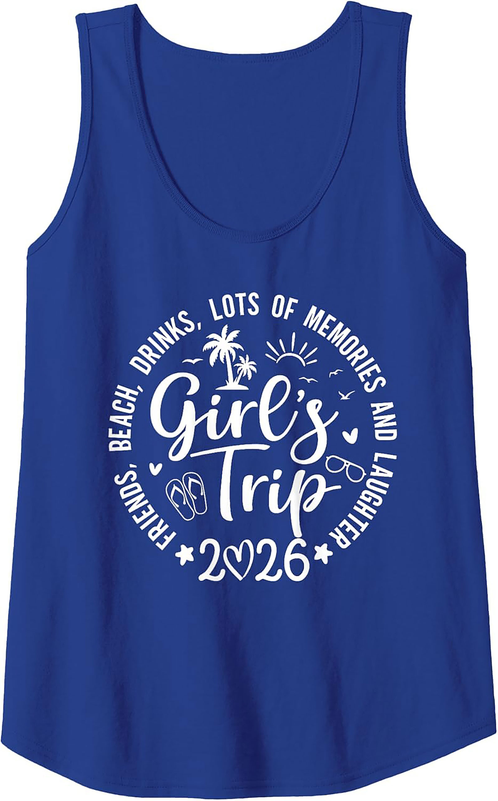 Girl's Trip 2026 Tank Top Vacation Sleeveless Shirt