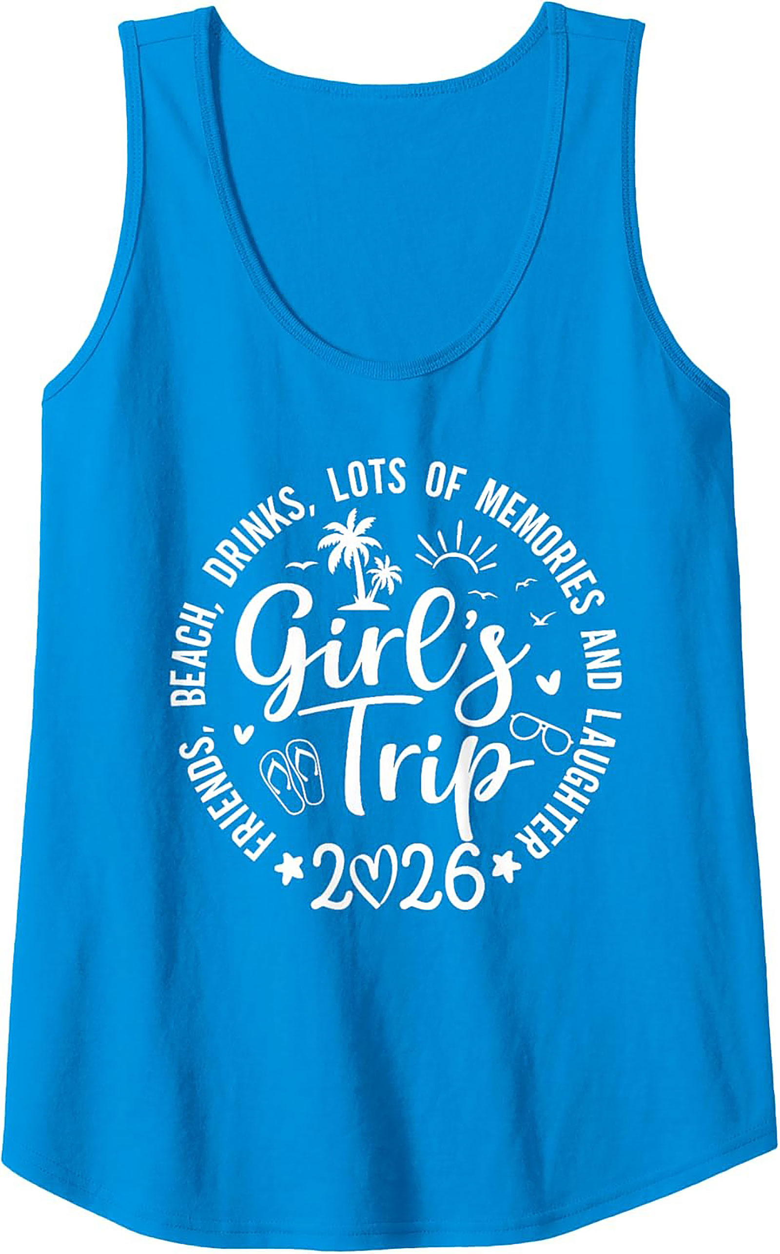 Girl's Trip 2026 Tank Top Vacation Sleeveless Shirt