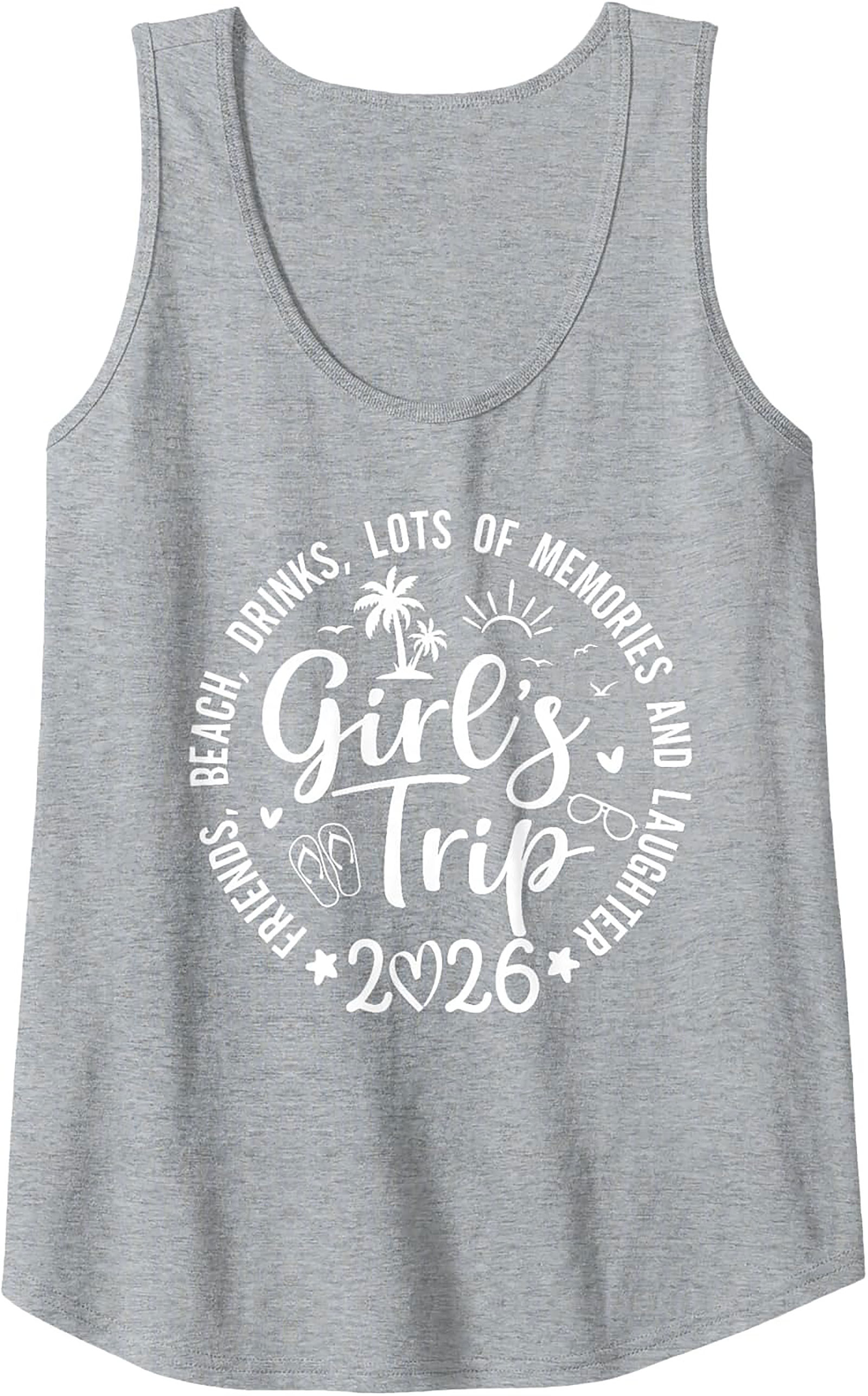 Girl's Trip 2026 Tank Top Vacation Sleeveless Shirt