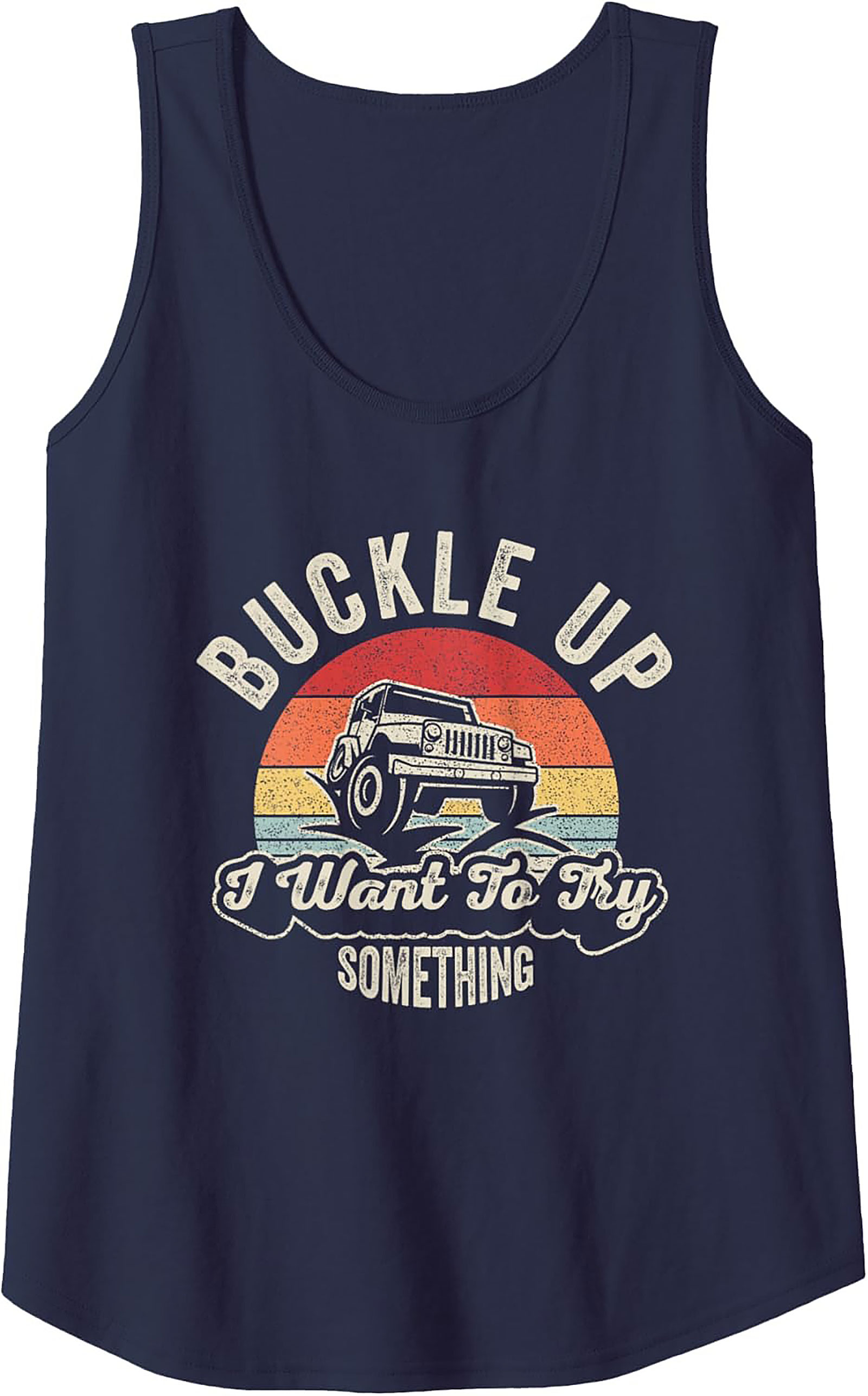 Off-Roading Graphic Tank Buckle Up Unisex Sleeveless Shirt