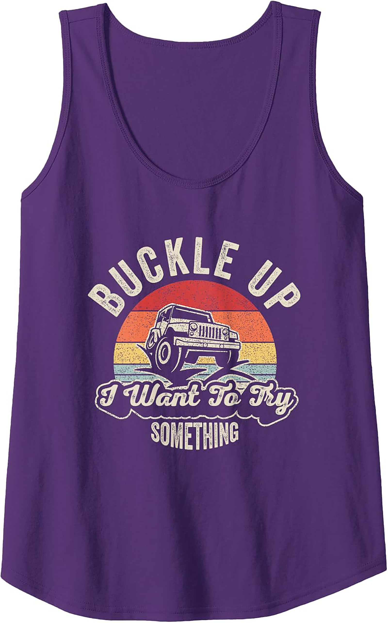 Off-Roading Graphic Tank Buckle Up Unisex Sleeveless Shirt