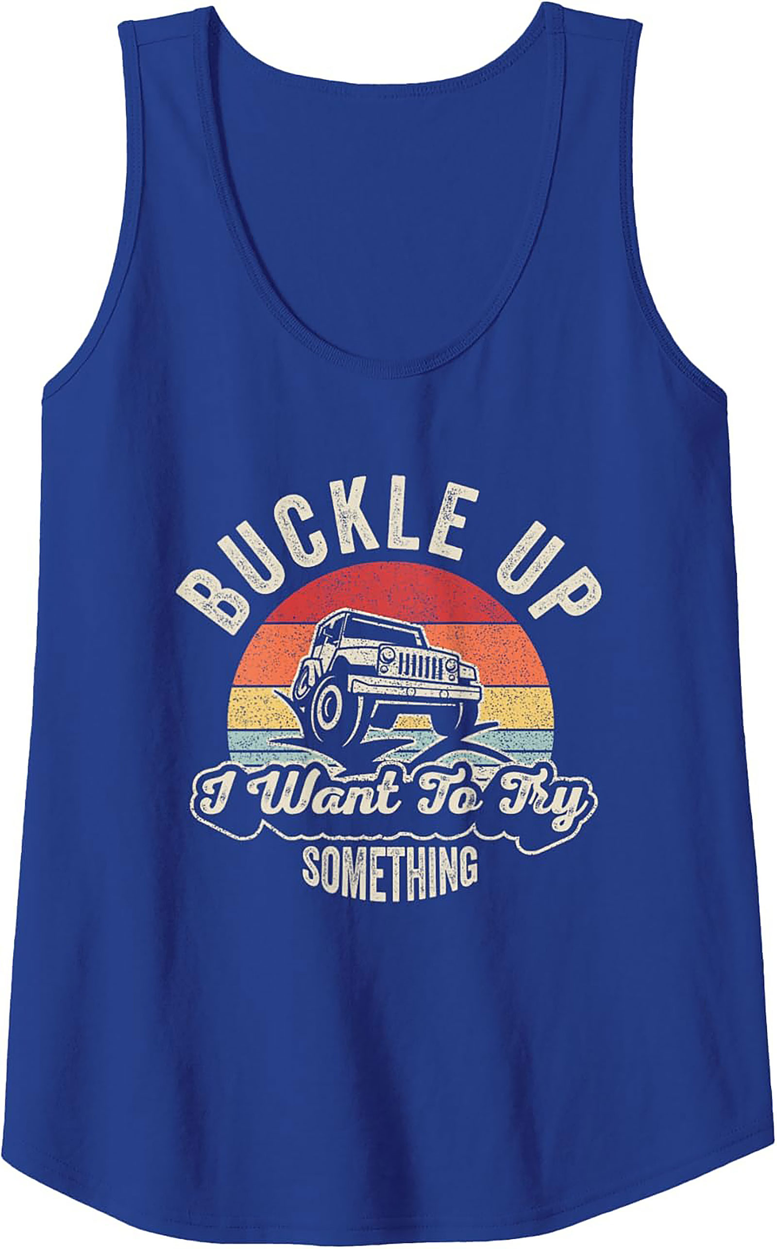 Off-Roading Graphic Tank Buckle Up Unisex Sleeveless Shirt