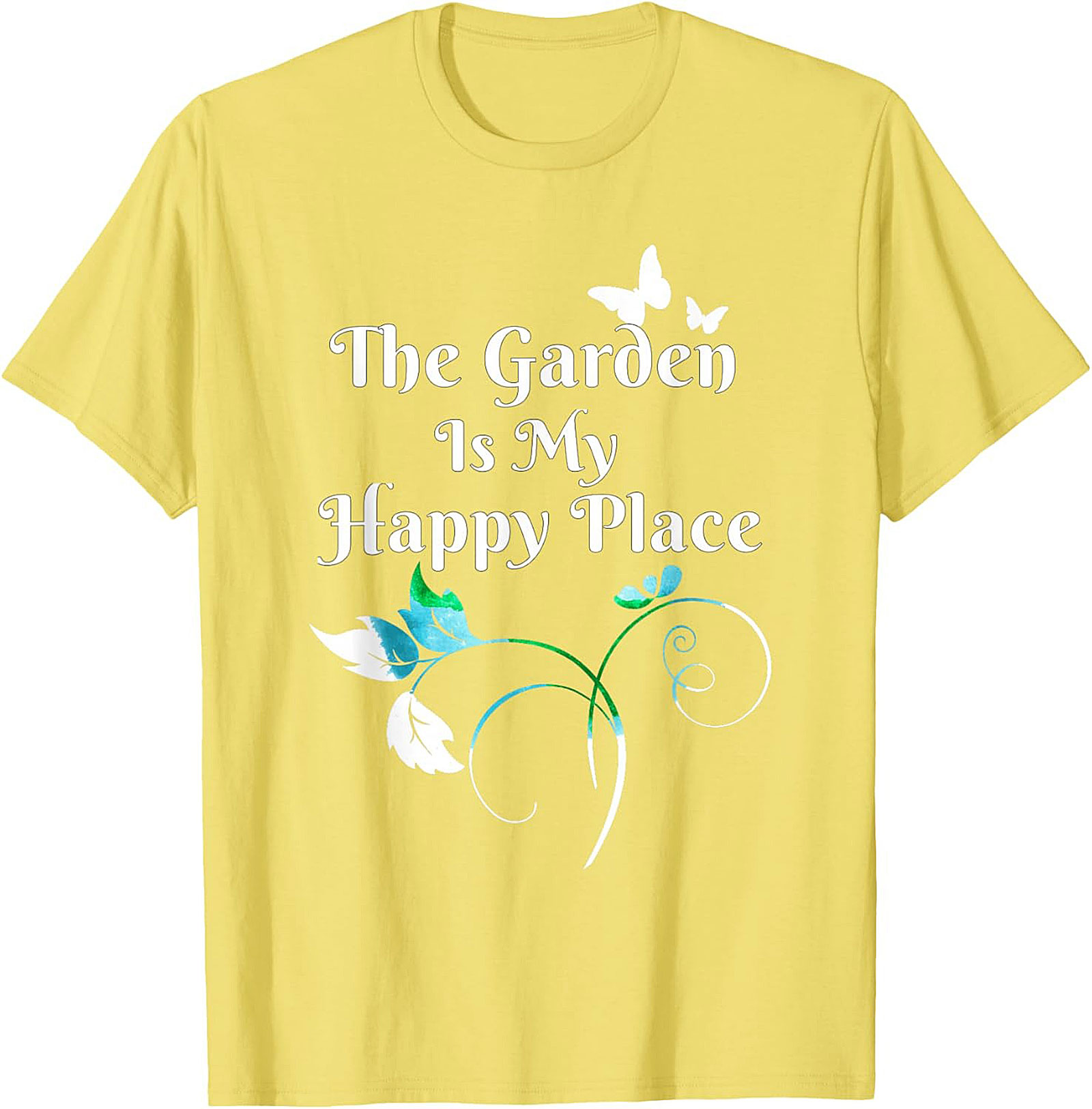 The Garden Is My Happy Place Graphic Tee Gardener Gift