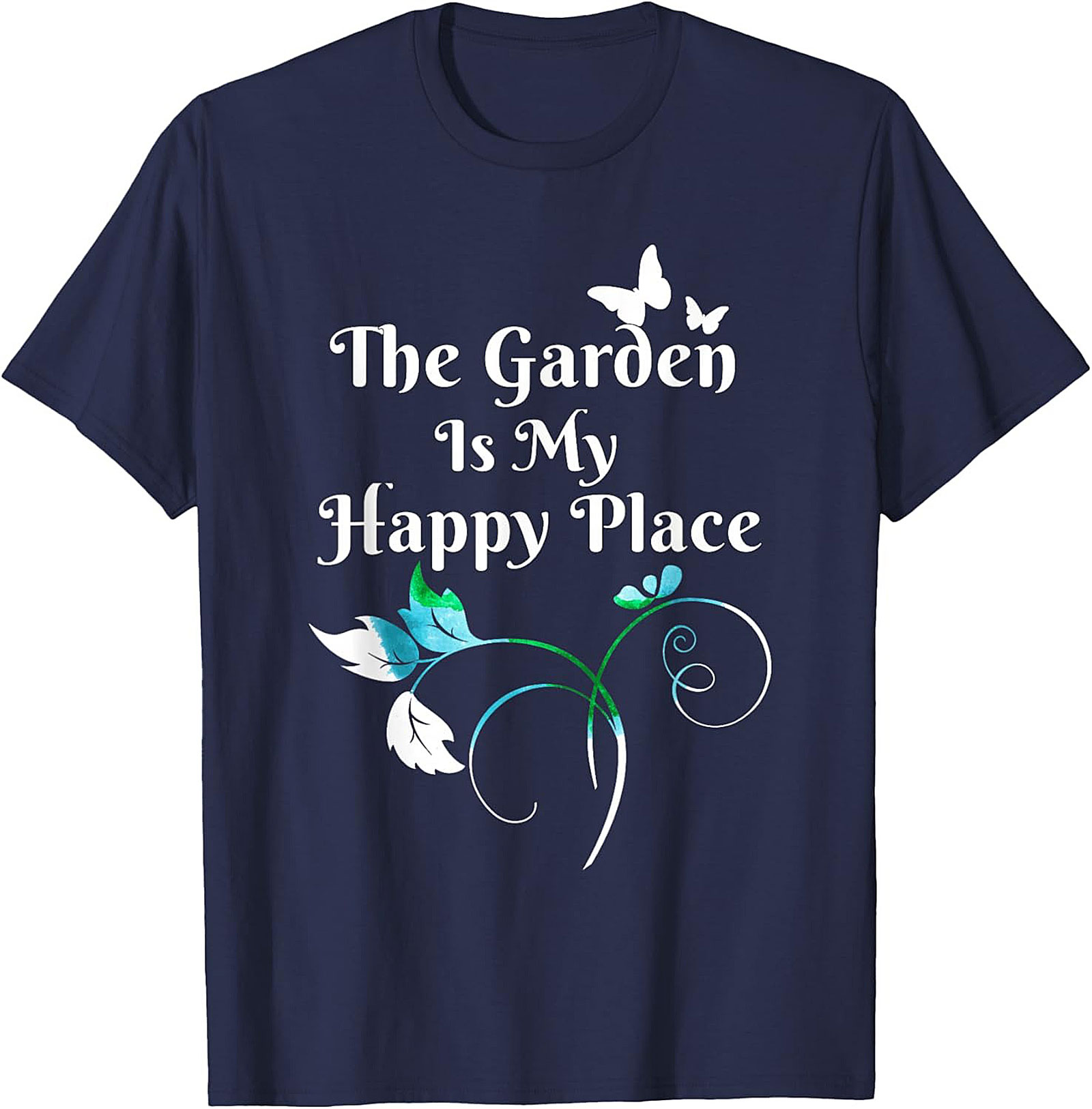 The Garden Is My Happy Place Graphic Tee Gardener Gift