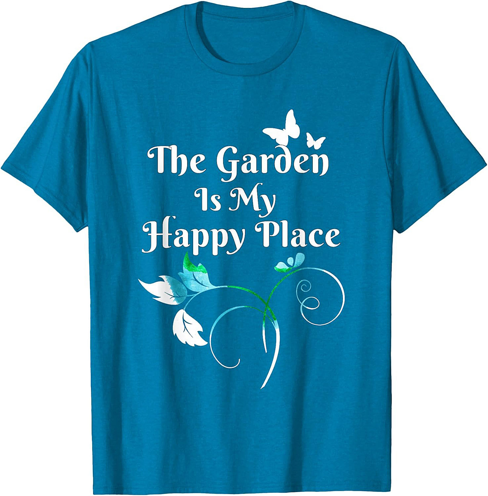 The Garden Is My Happy Place Graphic Tee Gardener Gift