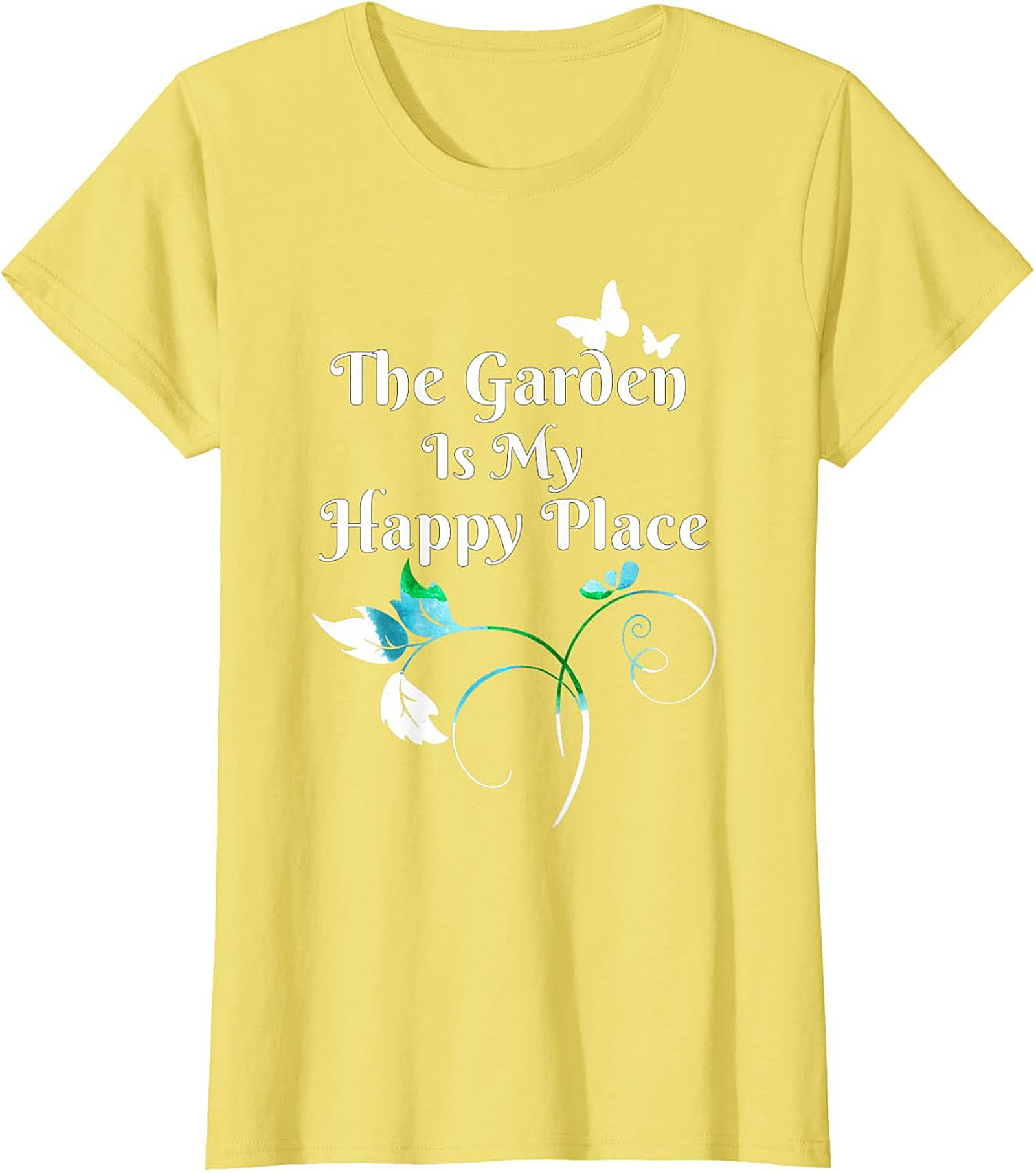 The Garden Is My Happy Place Graphic Tee Gardener Gift