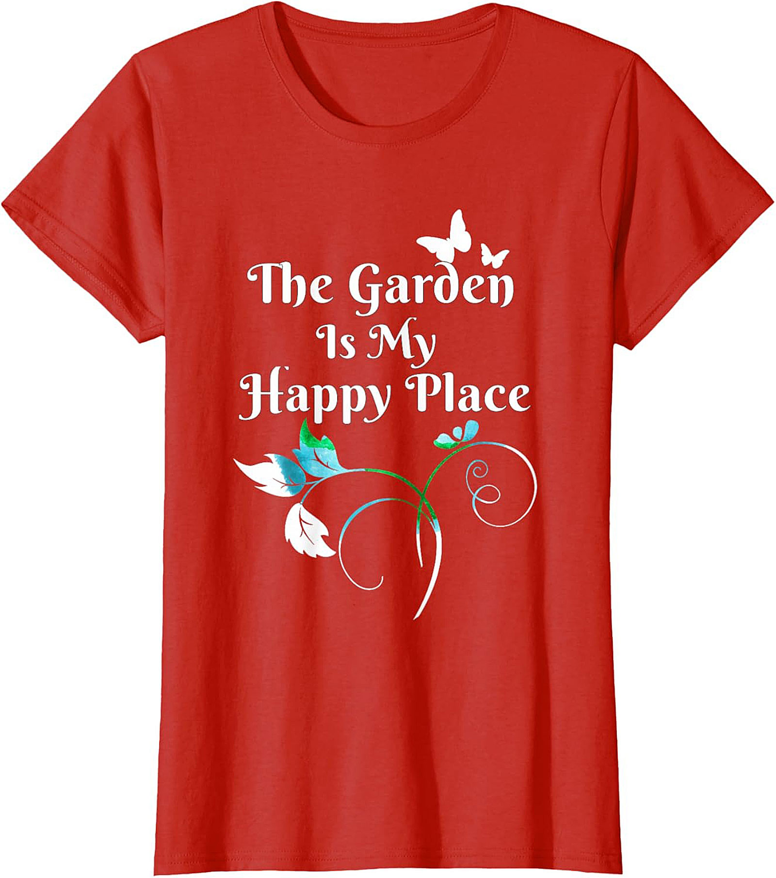 The Garden Is My Happy Place Graphic Tee Gardener Gift