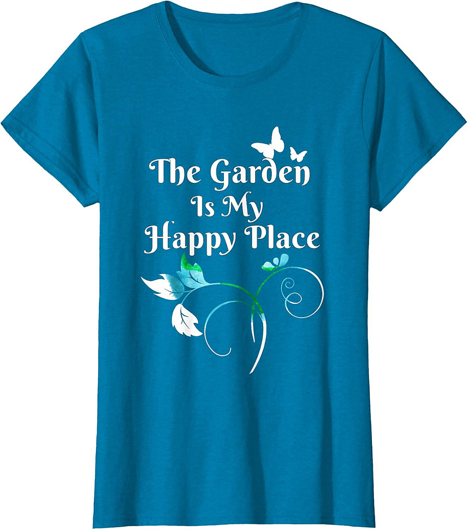 The Garden Is My Happy Place Graphic Tee Gardener Gift