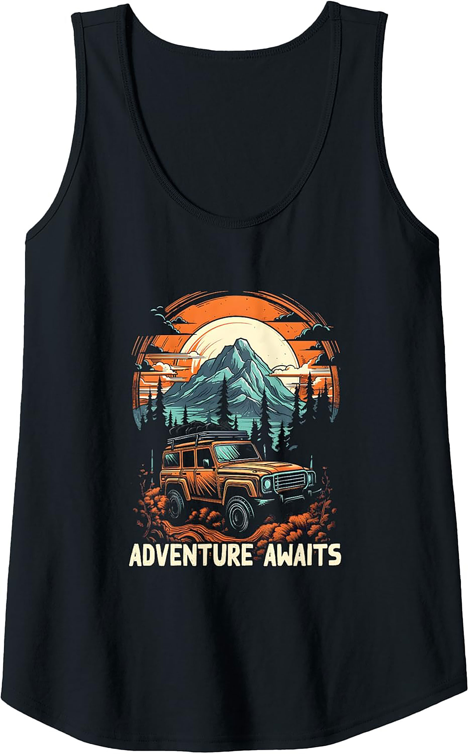 Vintage 4x4 Off-Road Adventure Graphic Tank Top Unisex