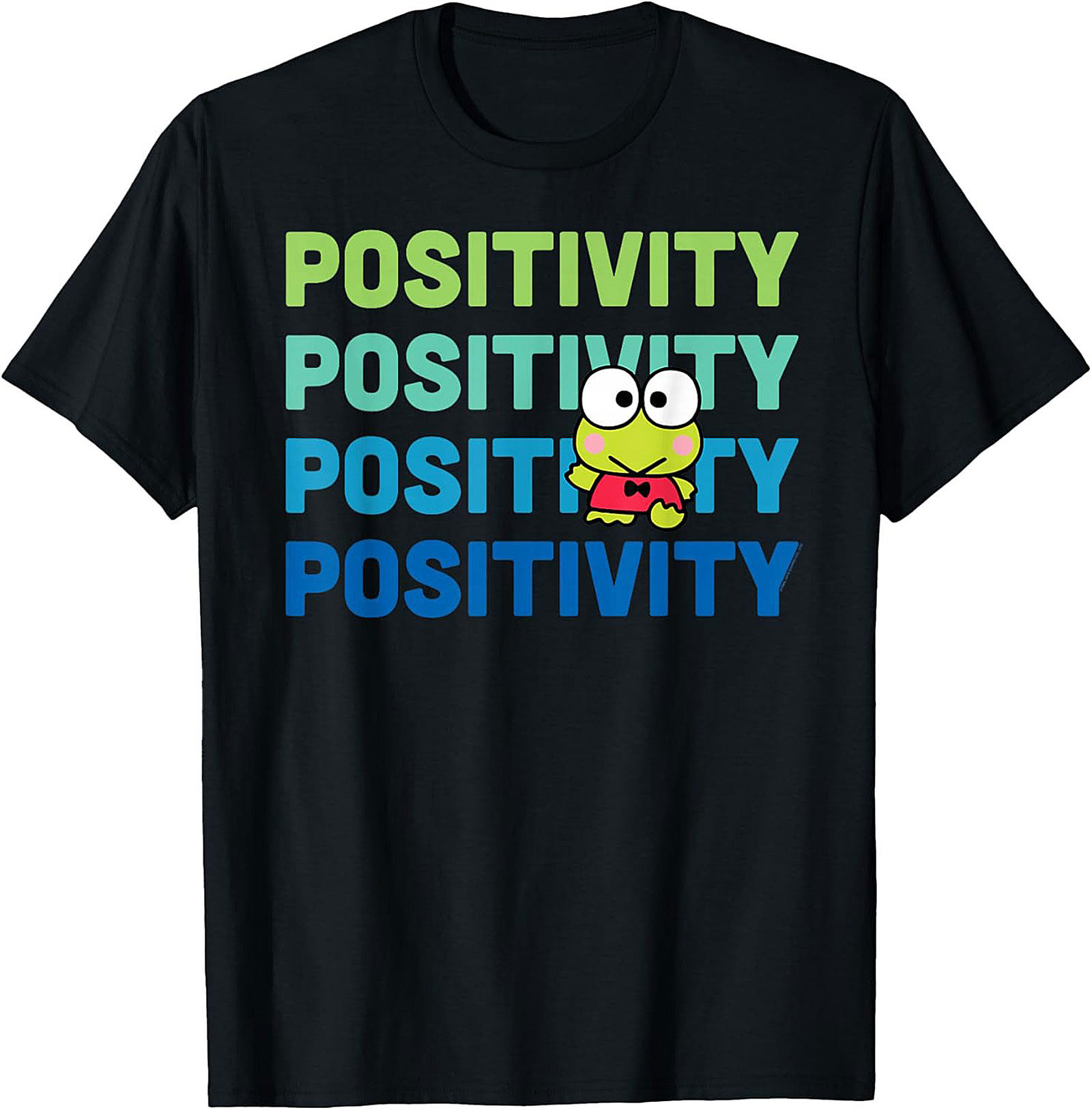 Positivity Frog Graphic Tee | Cute Retro Unisex Shirt