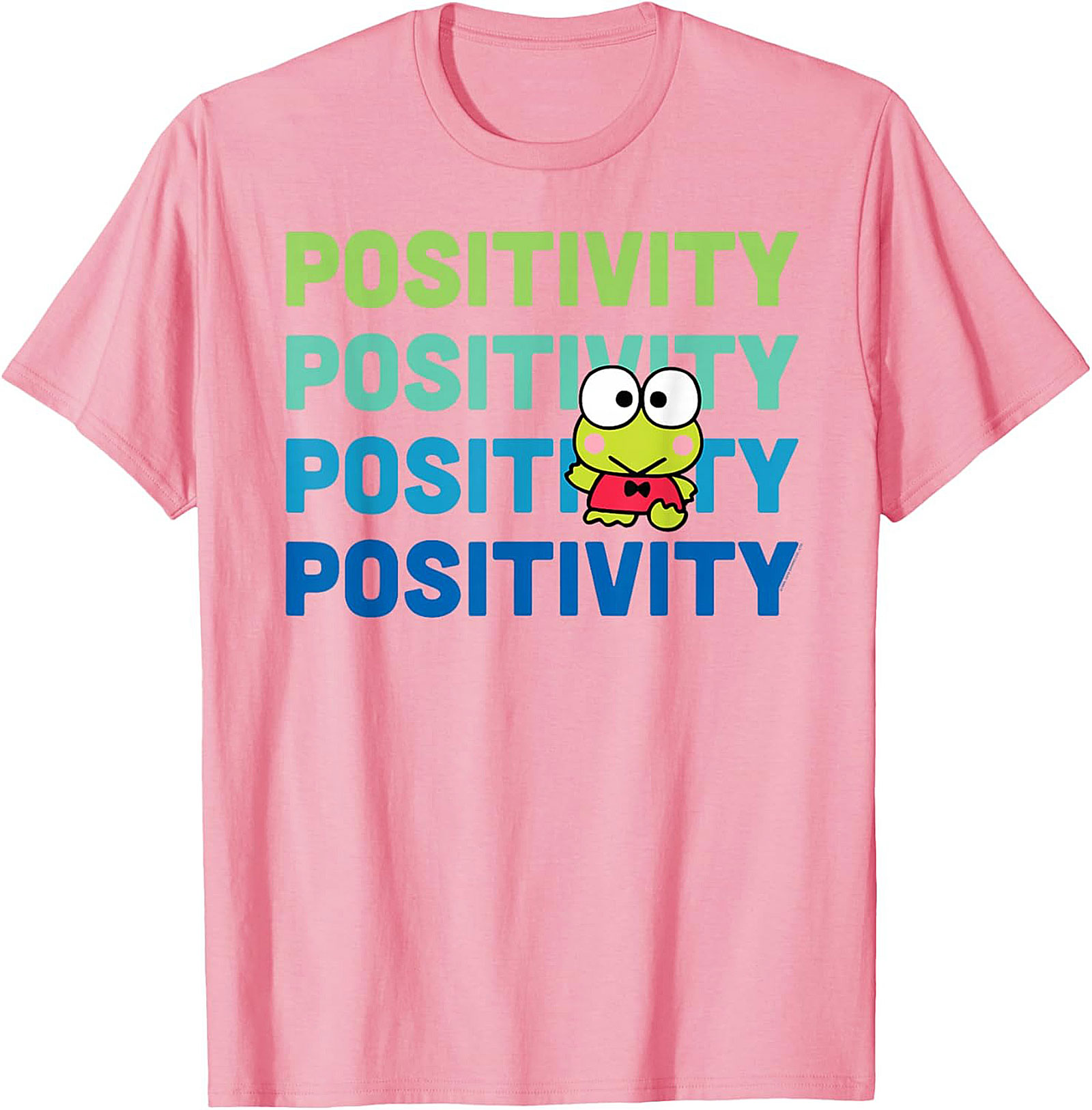 Positivity Frog Graphic Tee | Cute Retro Unisex Shirt