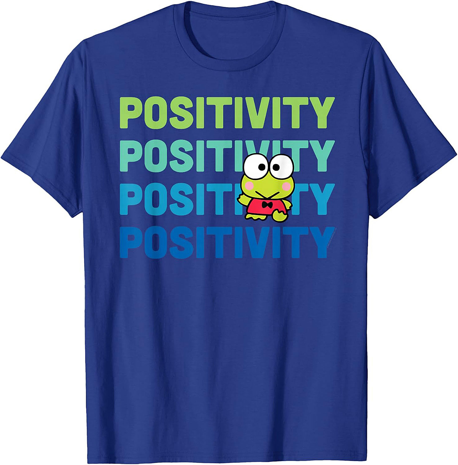 Positivity Frog Graphic Tee | Cute Retro Unisex Shirt