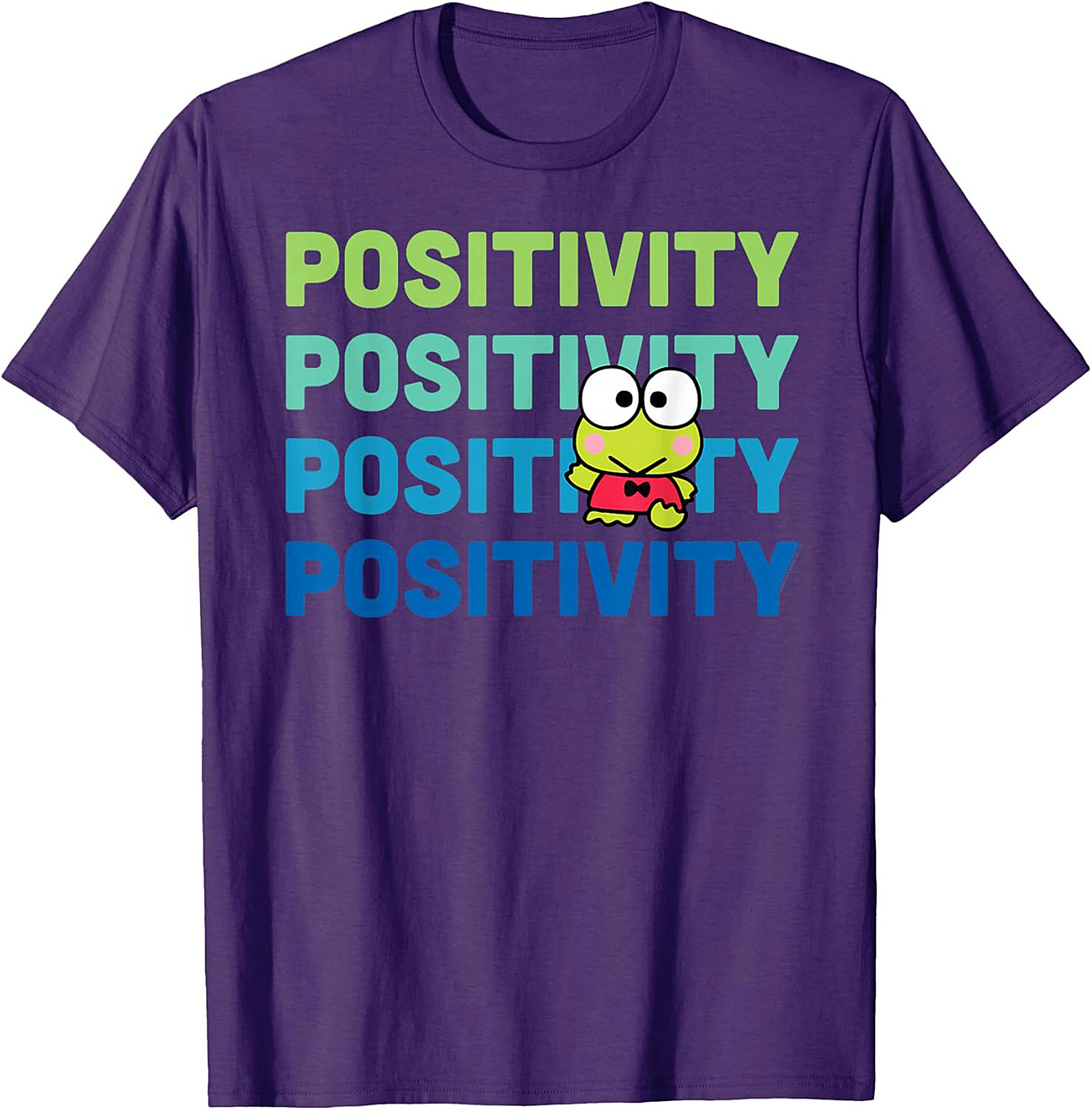 Positivity Frog Graphic Tee | Cute Retro Unisex Shirt