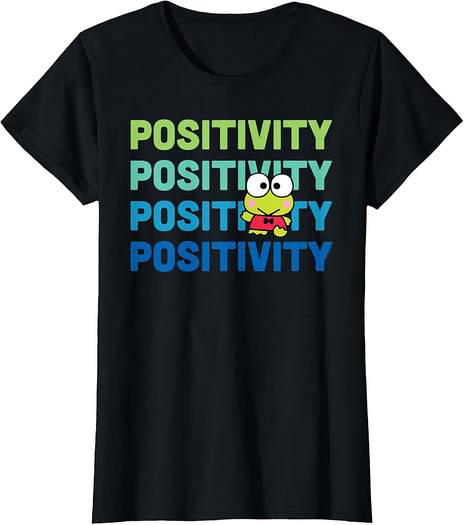 Positivity Frog Graphic Tee | Cute Retro Unisex Shirt
