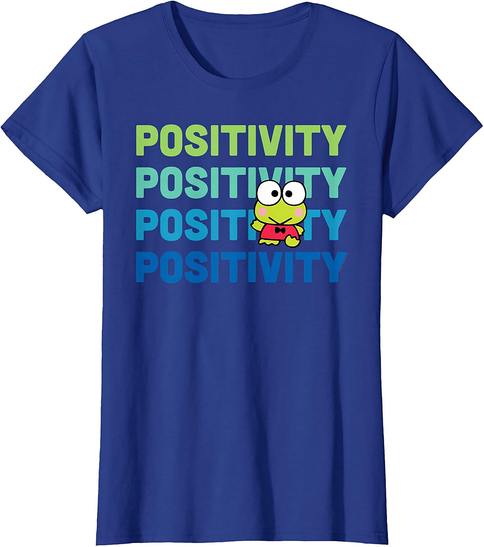 Positivity Frog Graphic Tee | Cute Retro Unisex Shirt