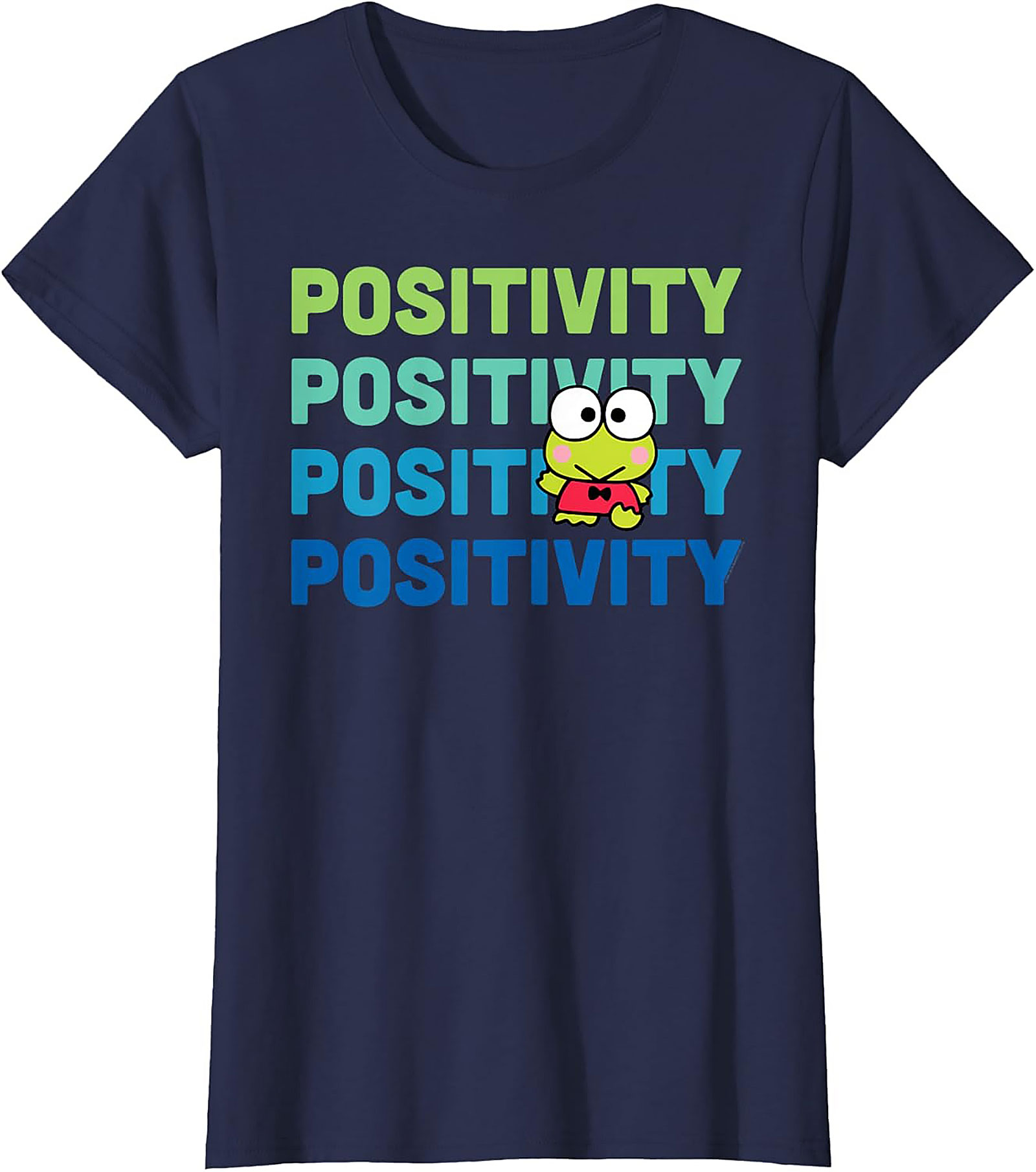 Positivity Frog Graphic Tee | Cute Retro Unisex Shirt